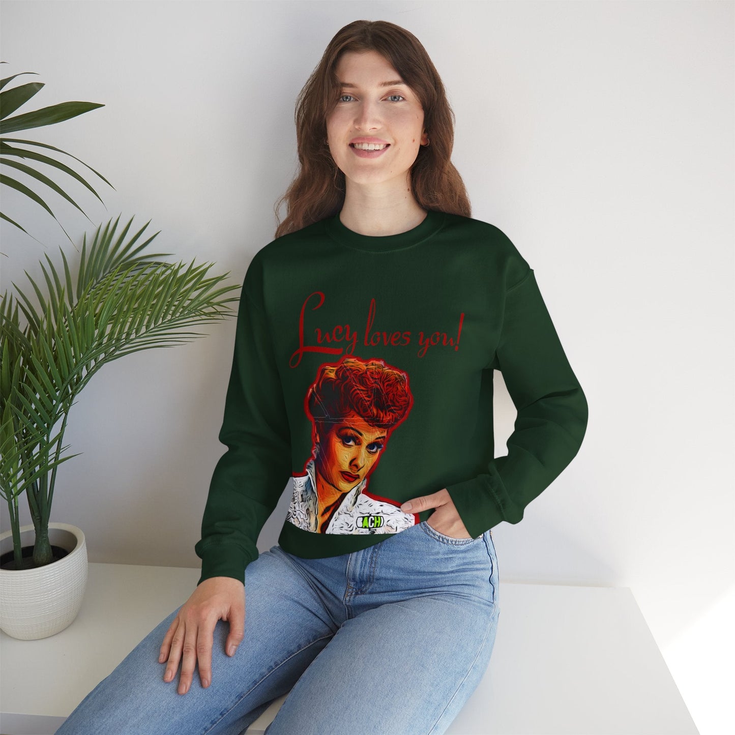 Unisex Sweatshirt Lucy Loves You Printify