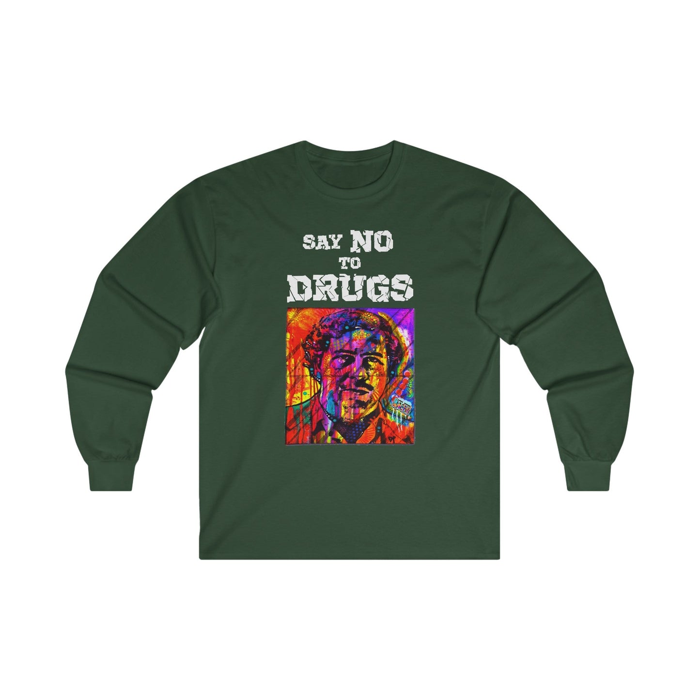 Unisex Long Sleeve T-shirt Pablo Escobar Colors Printify