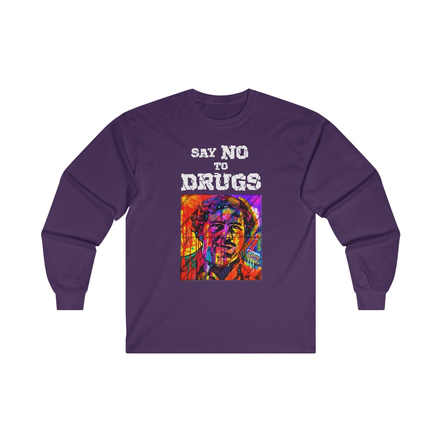 Unisex Long Sleeve T-shirt Pablo Escobar Colors - Bachi Apparel