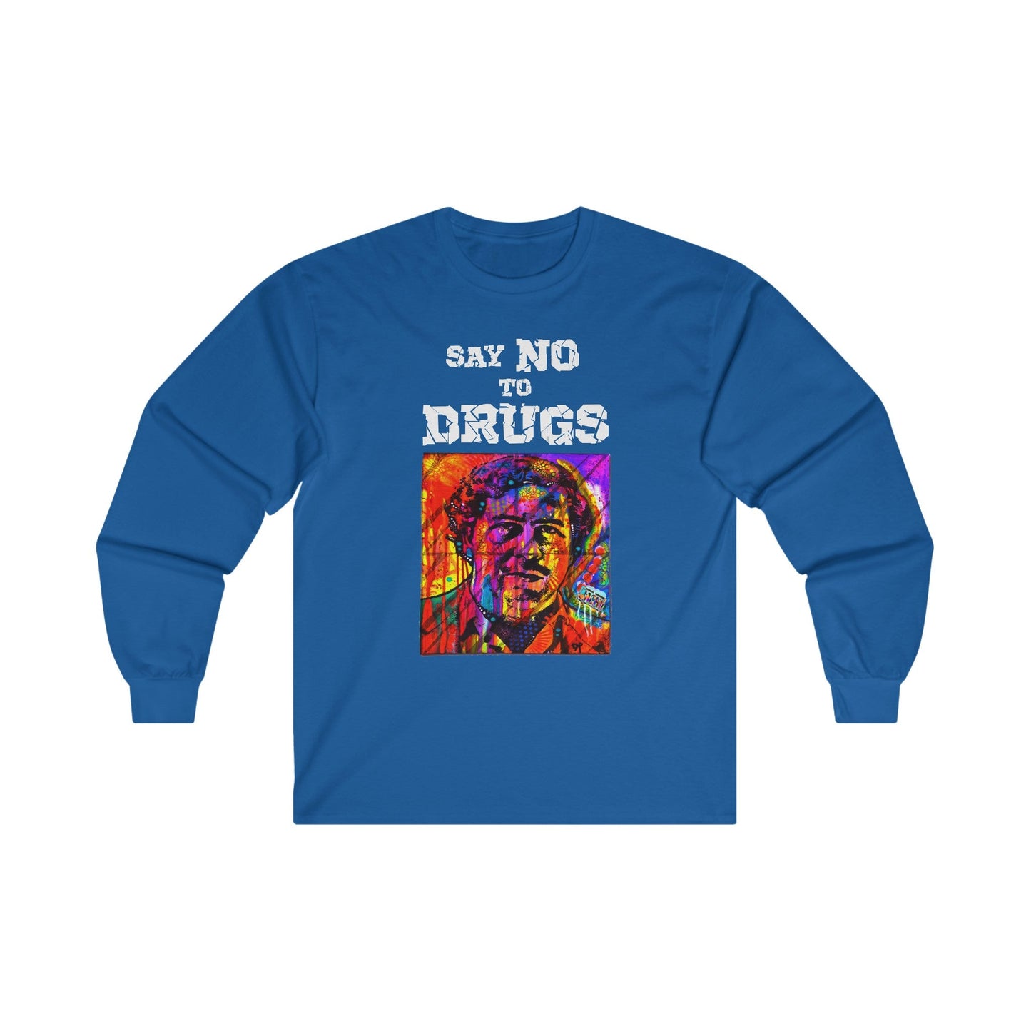 Unisex Long Sleeve T-shirt Pablo Escobar Colors Printify