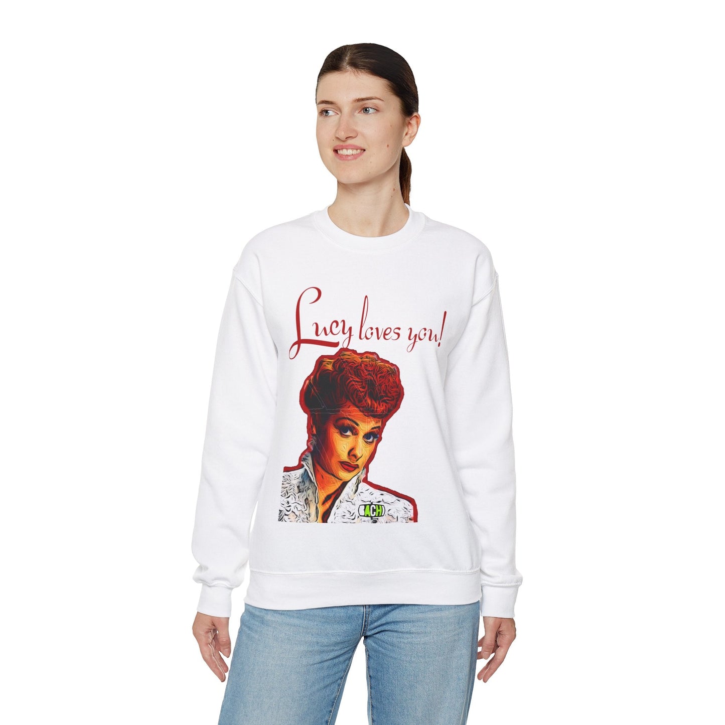 Unisex Sweatshirt Lucy Loves You Printify