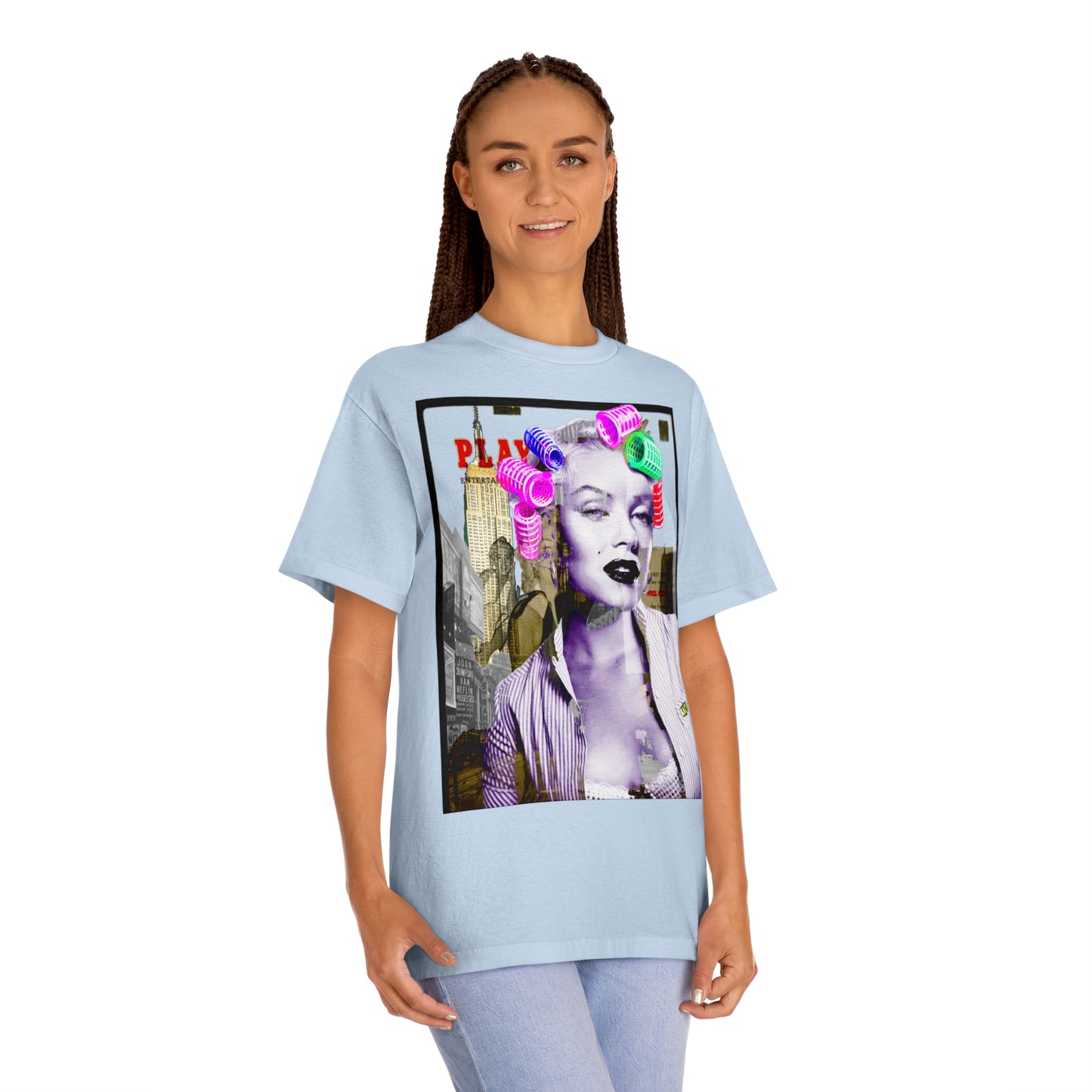 Unisex T-shirt Marilyn Monroe Pink Rollers
