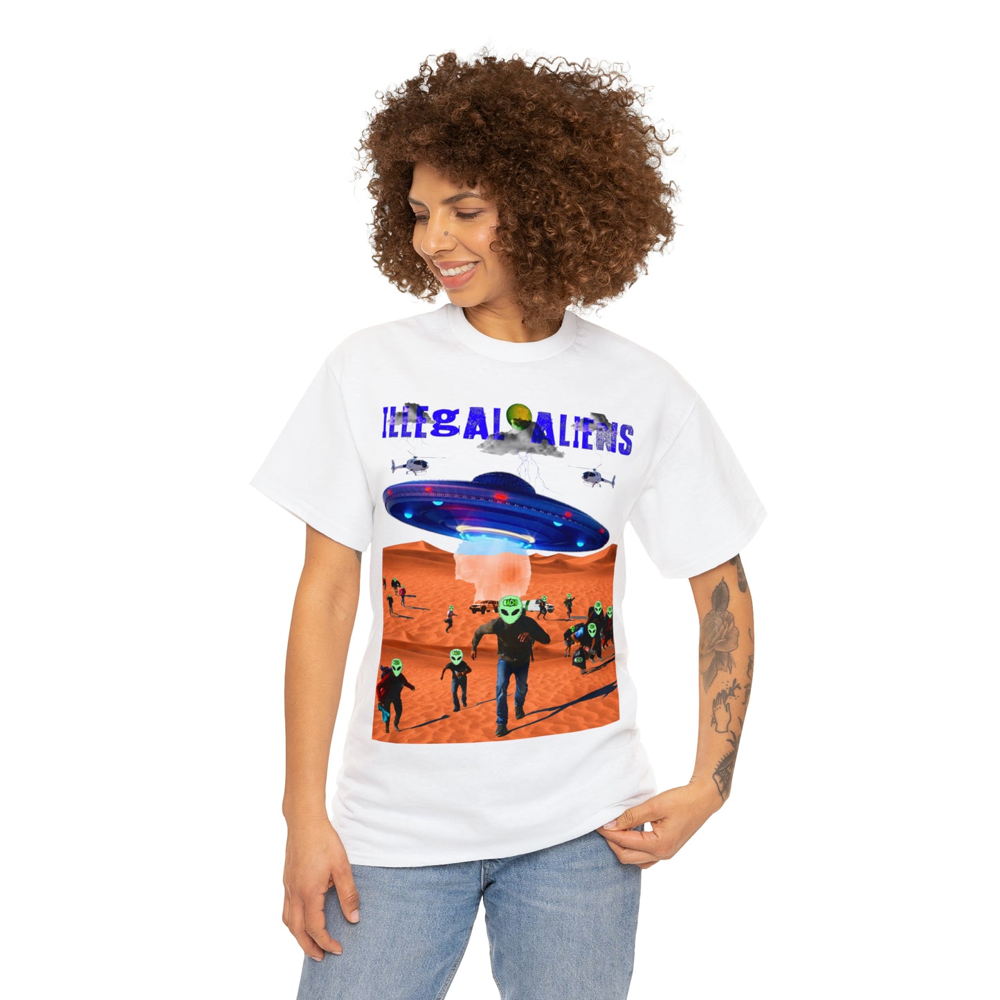 Unisex T-Shirt Illegal Aliens Alien Invasion