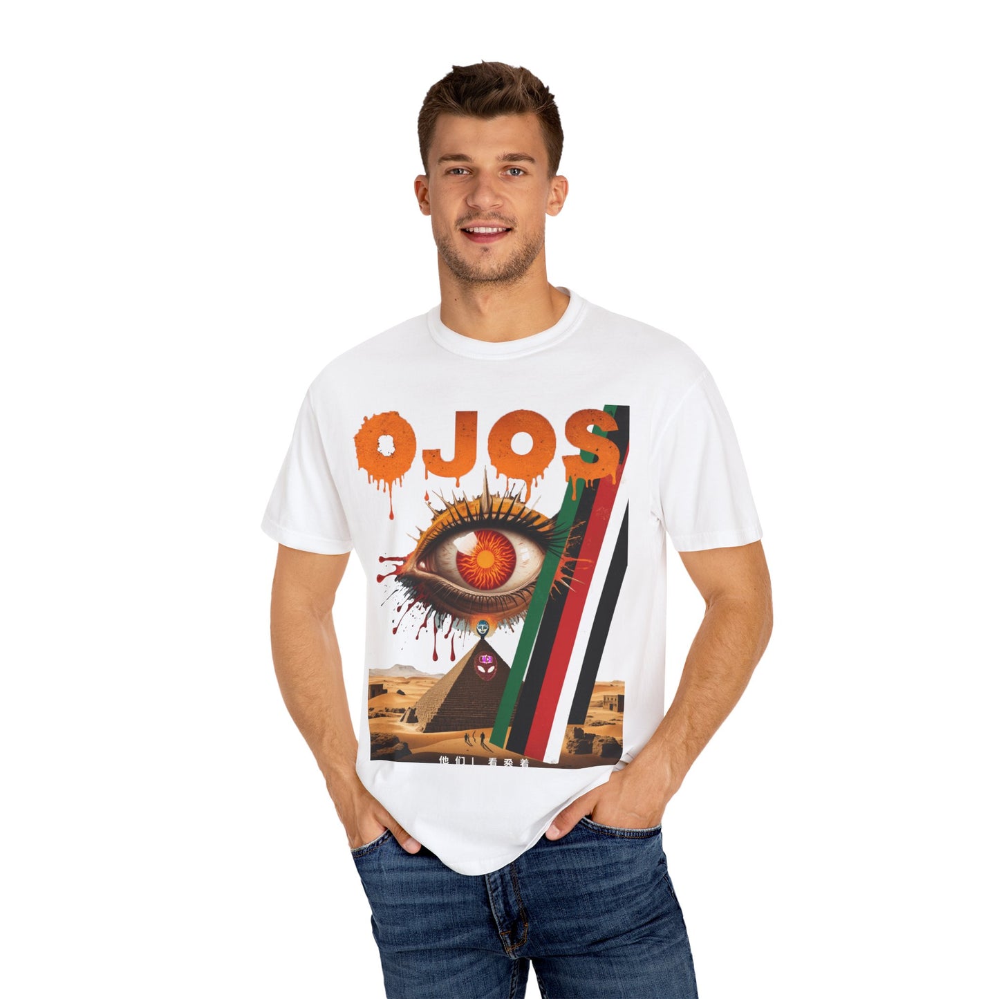 Unisex T-shirt Ojos Third Eye Pyramid