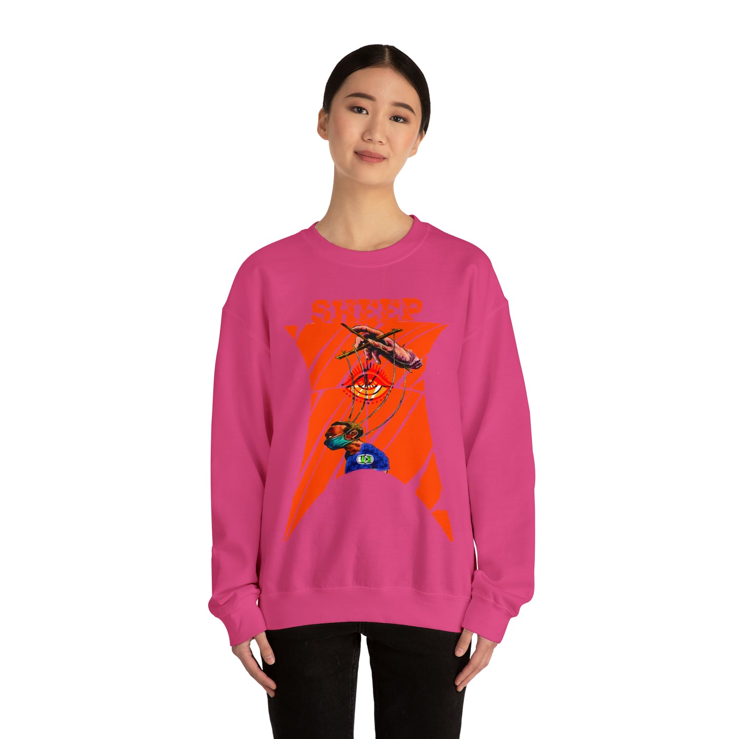 Unisex Sweatshirt Sheep And Puppet