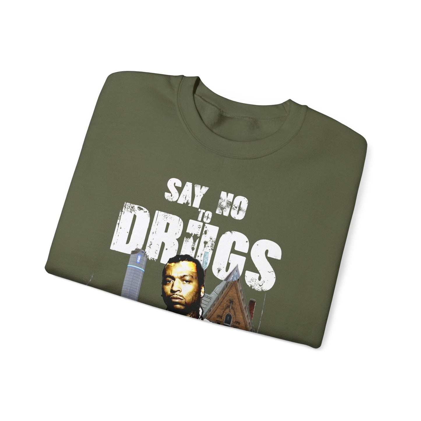 Unisex Crewneck Sweatshirt Big Meech BMF Say No To Drugs
