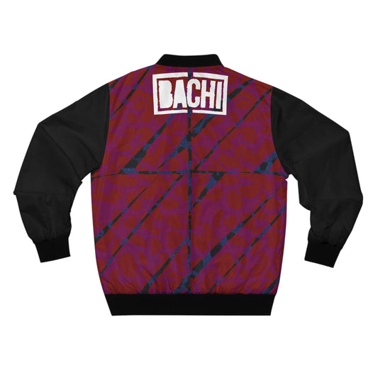 Unisex Bomber Jacket Bachi Red Blue Printify