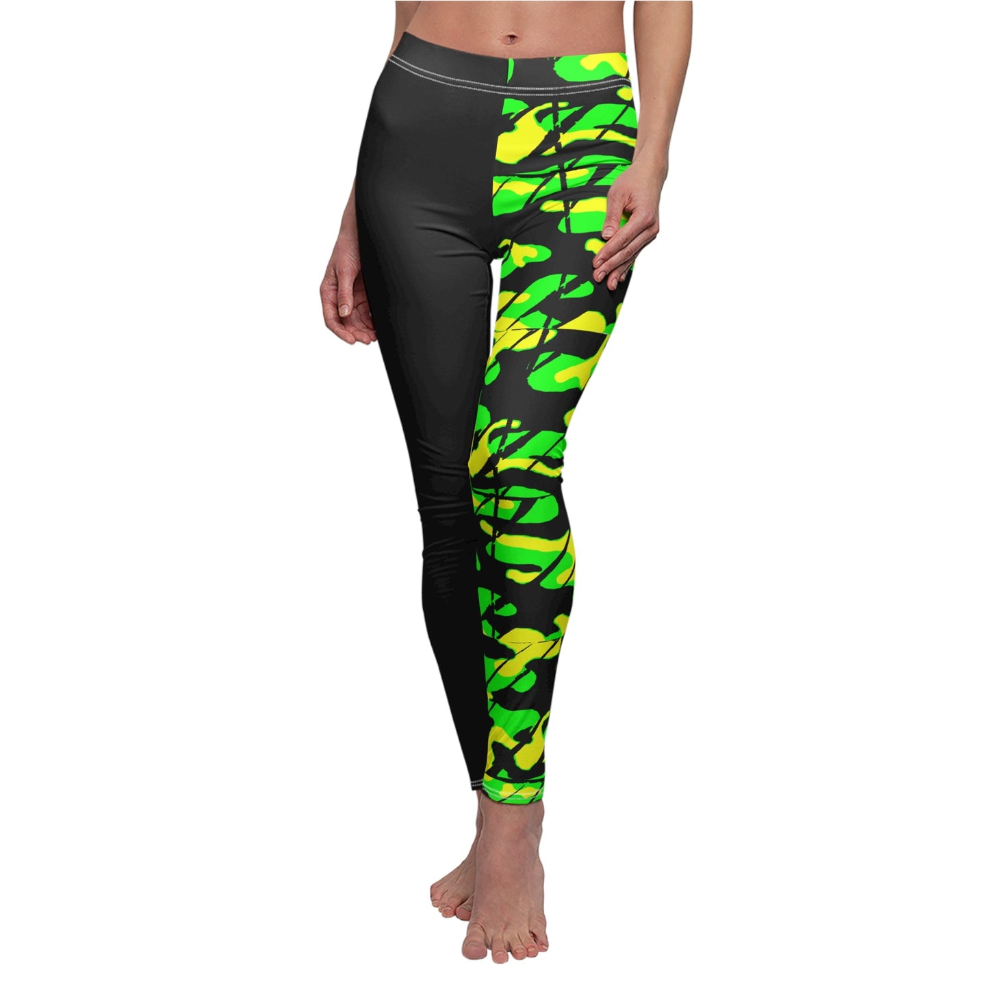 Women's Casual Leggings Bachi Camo Square Printify