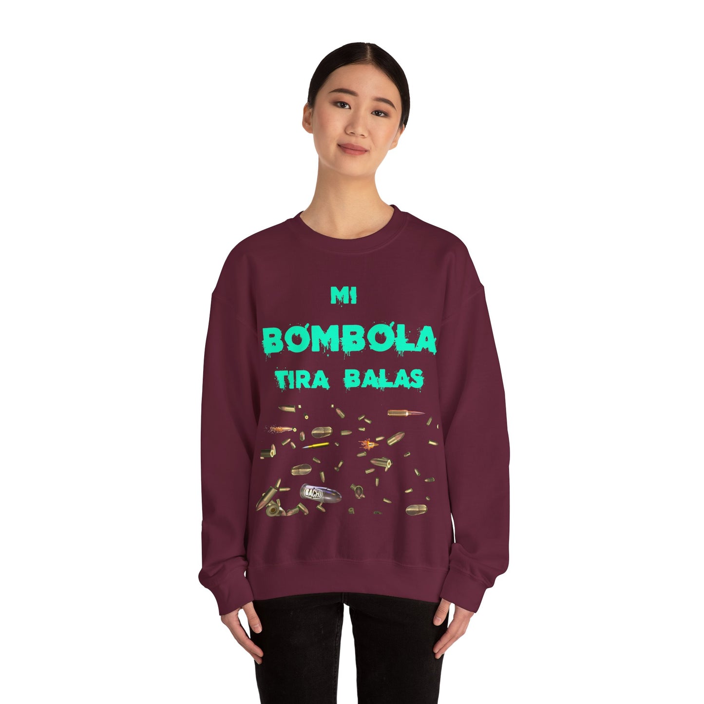 Unisex Sweatshirt Mi Bombola Tira Balas