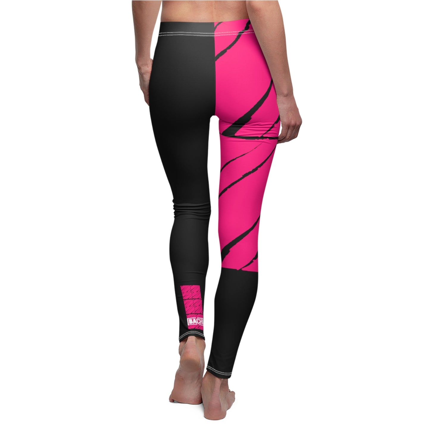 Women's Casual Leggings Bachi Pink Square Printify