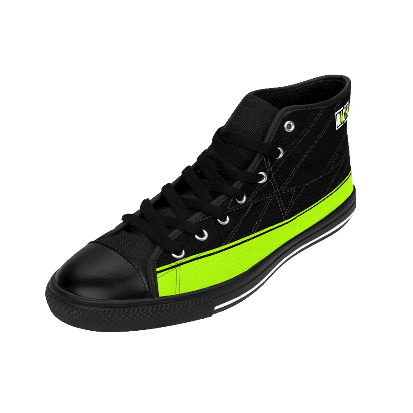Men's High-top Sneakers Bachi 2 Tone Dripper Printify