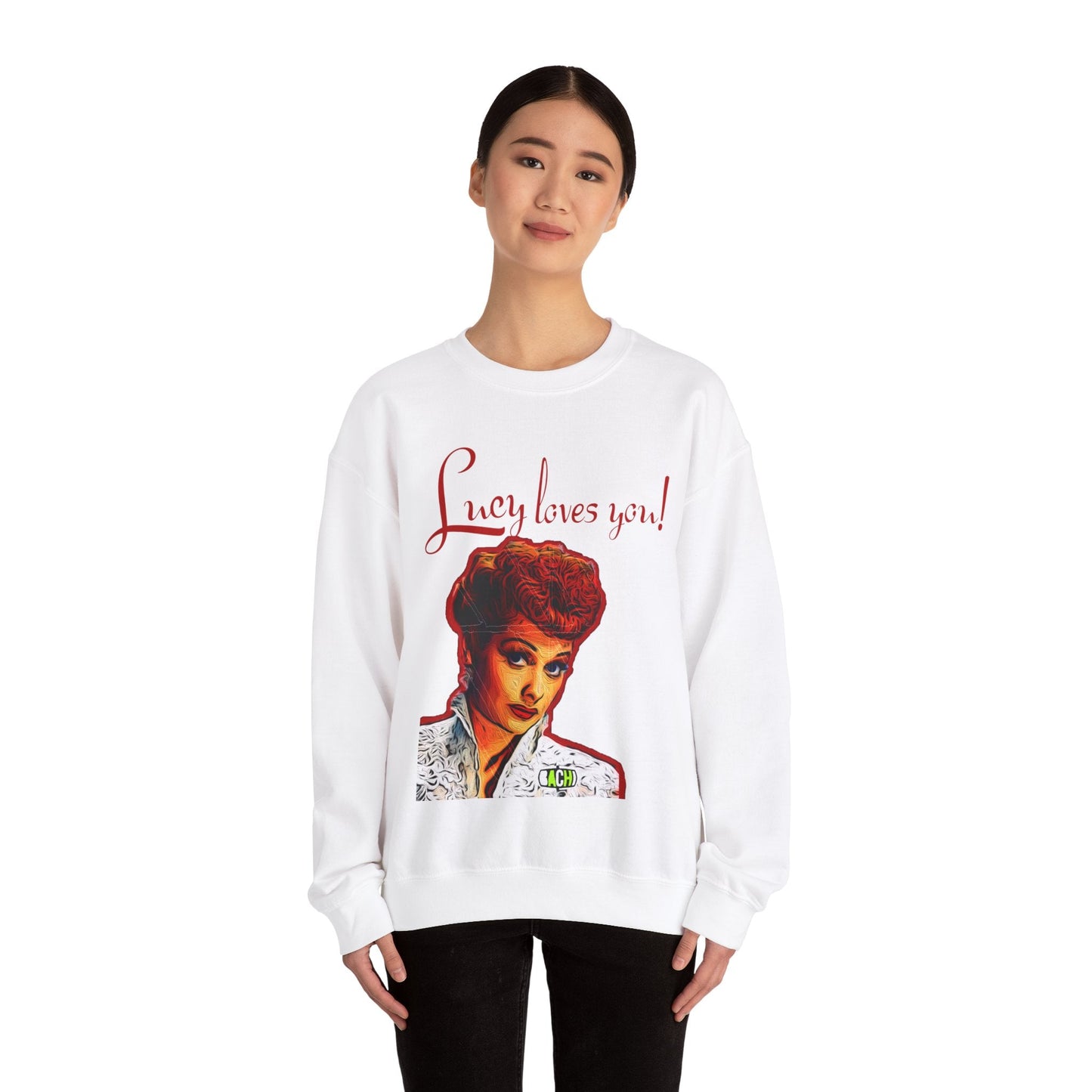 Unisex Sweatshirt Lucy Loves You Printify