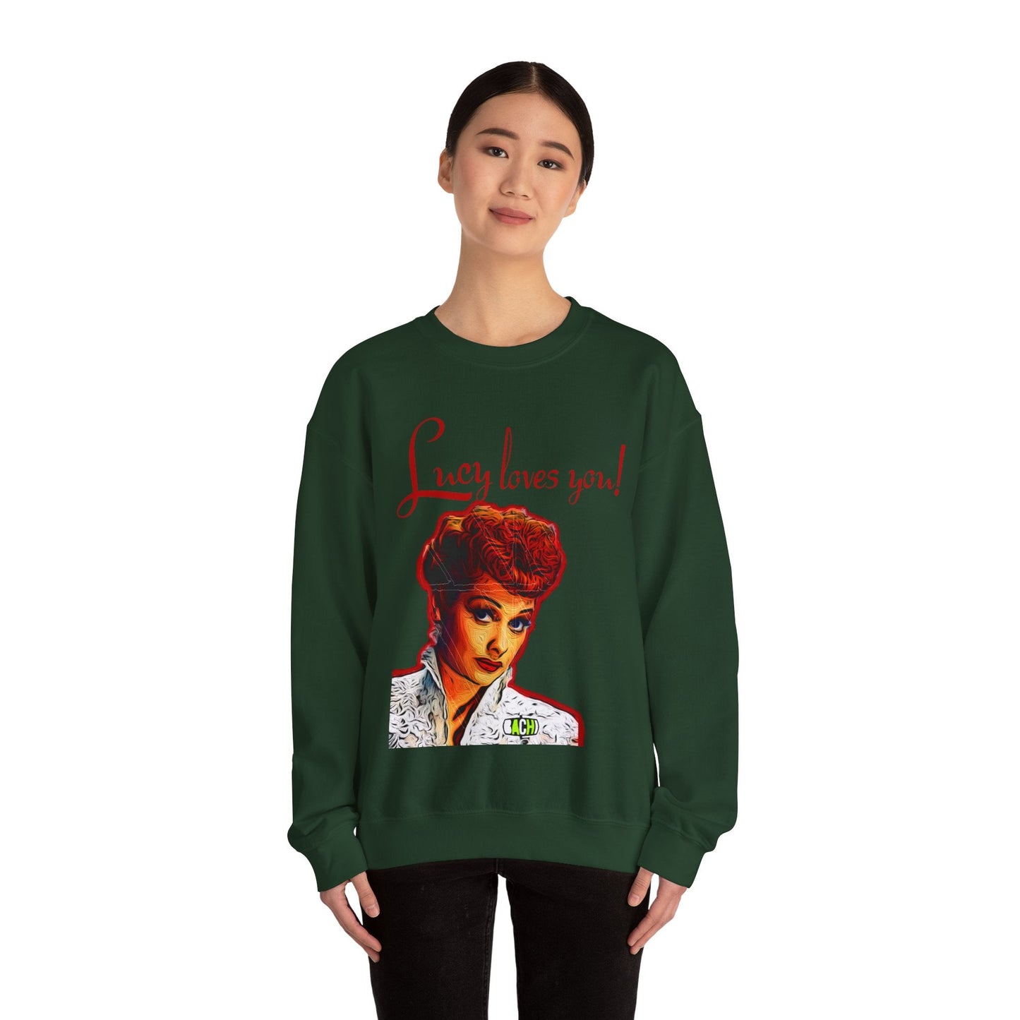 Unisex Sweatshirt Lucy Loves You Printify