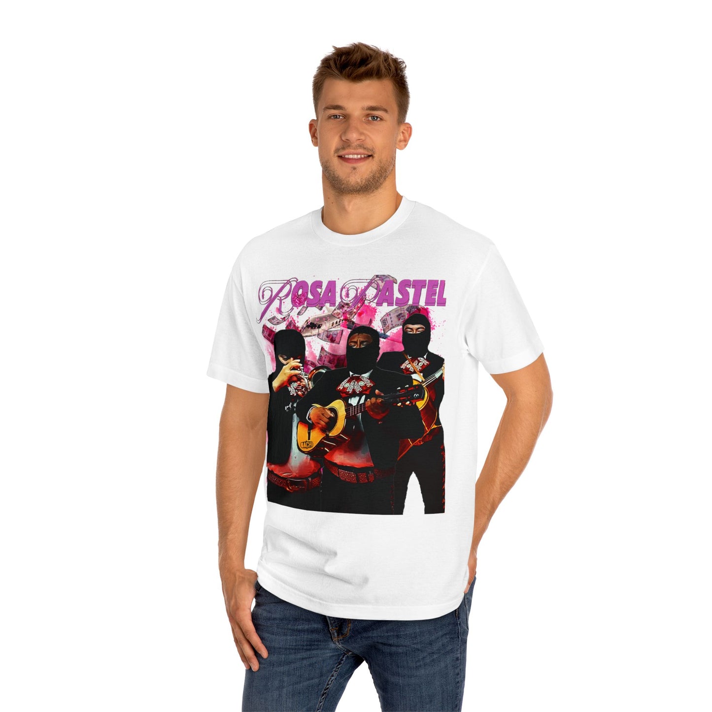 Unisex T-shirt Rosa Pastel Peso Pluma