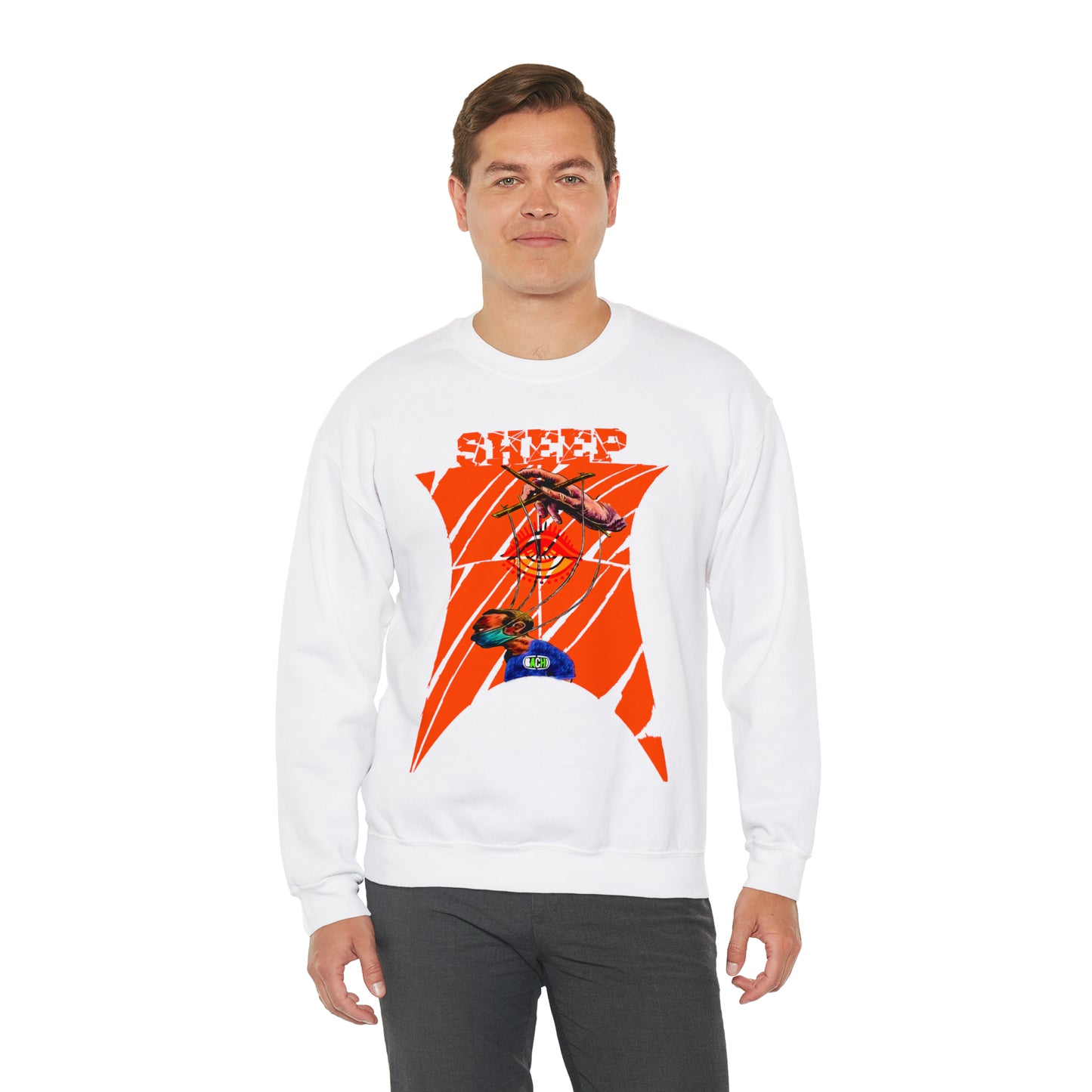 Unisex Sweatshirt Sheep And Puppet