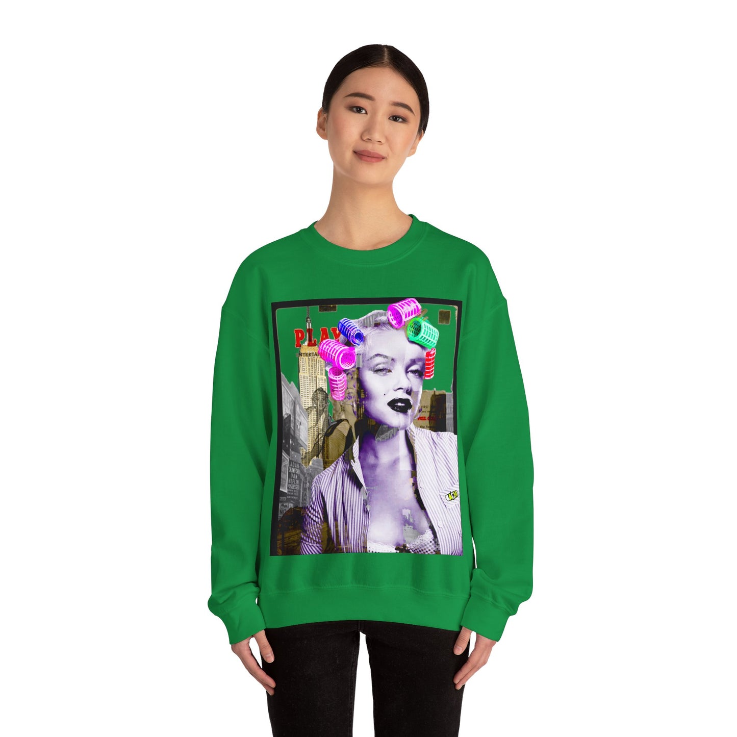 Unisex Sweatshirt Marilyn Monroe Rollers