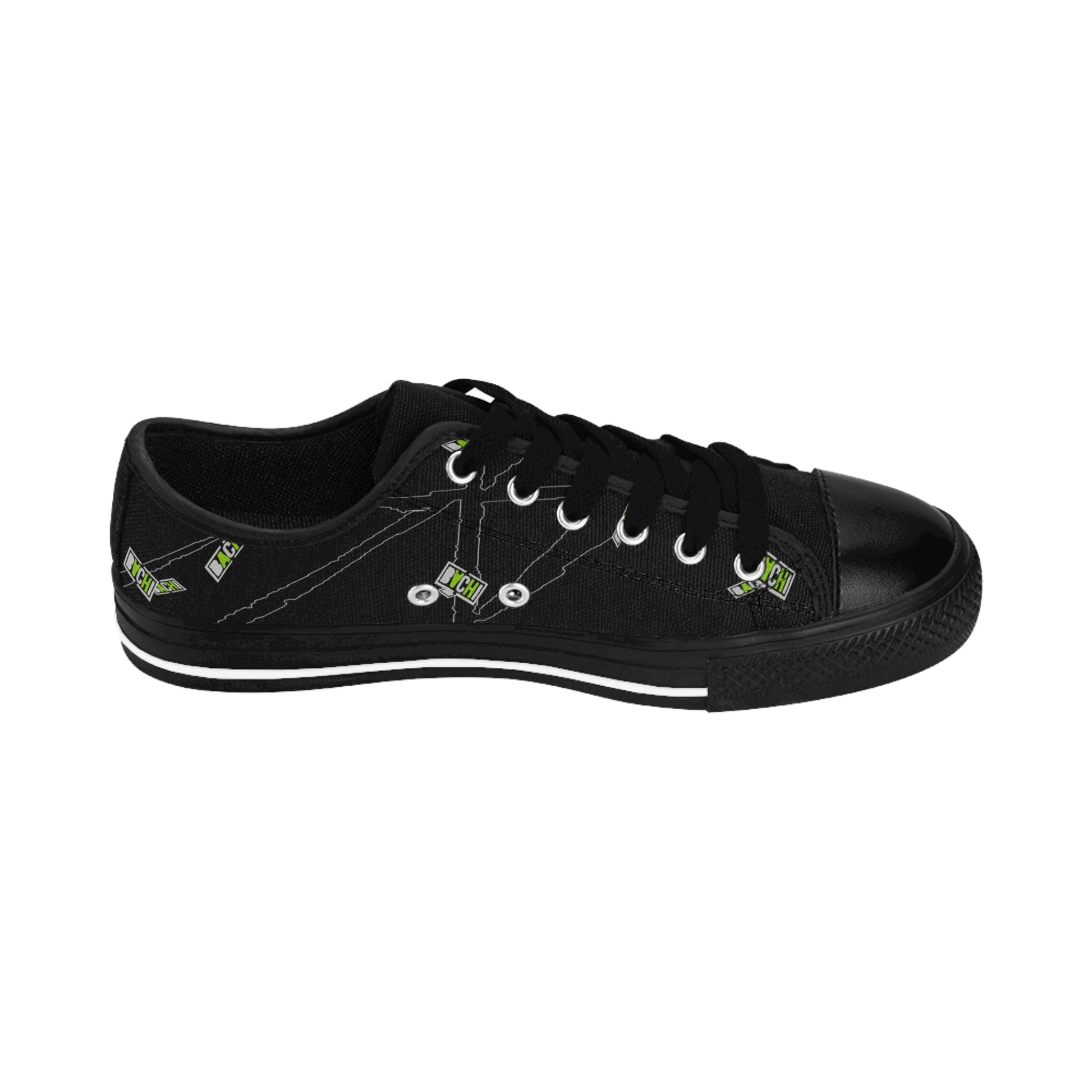 Women's Sneakers Bachi All Over Black Tone Printify