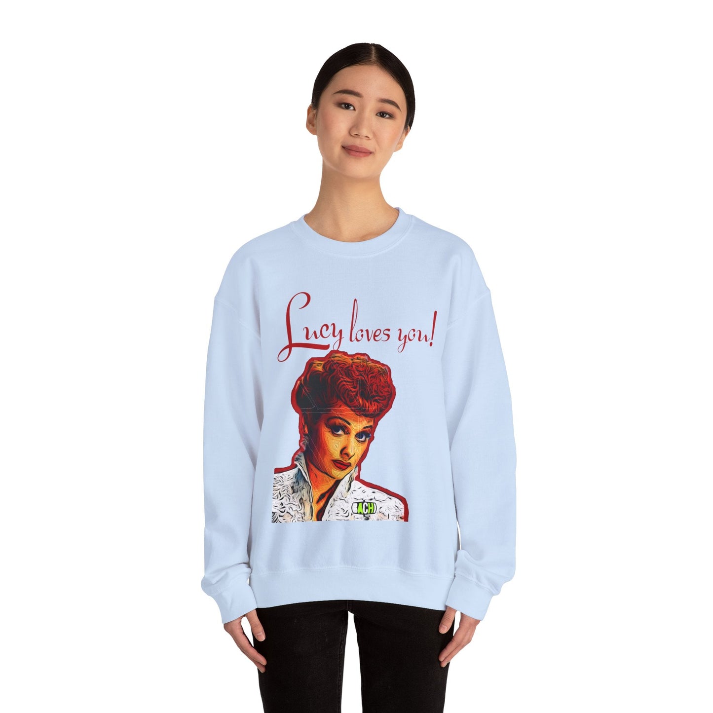 Unisex Sweatshirt Lucy Loves You Printify