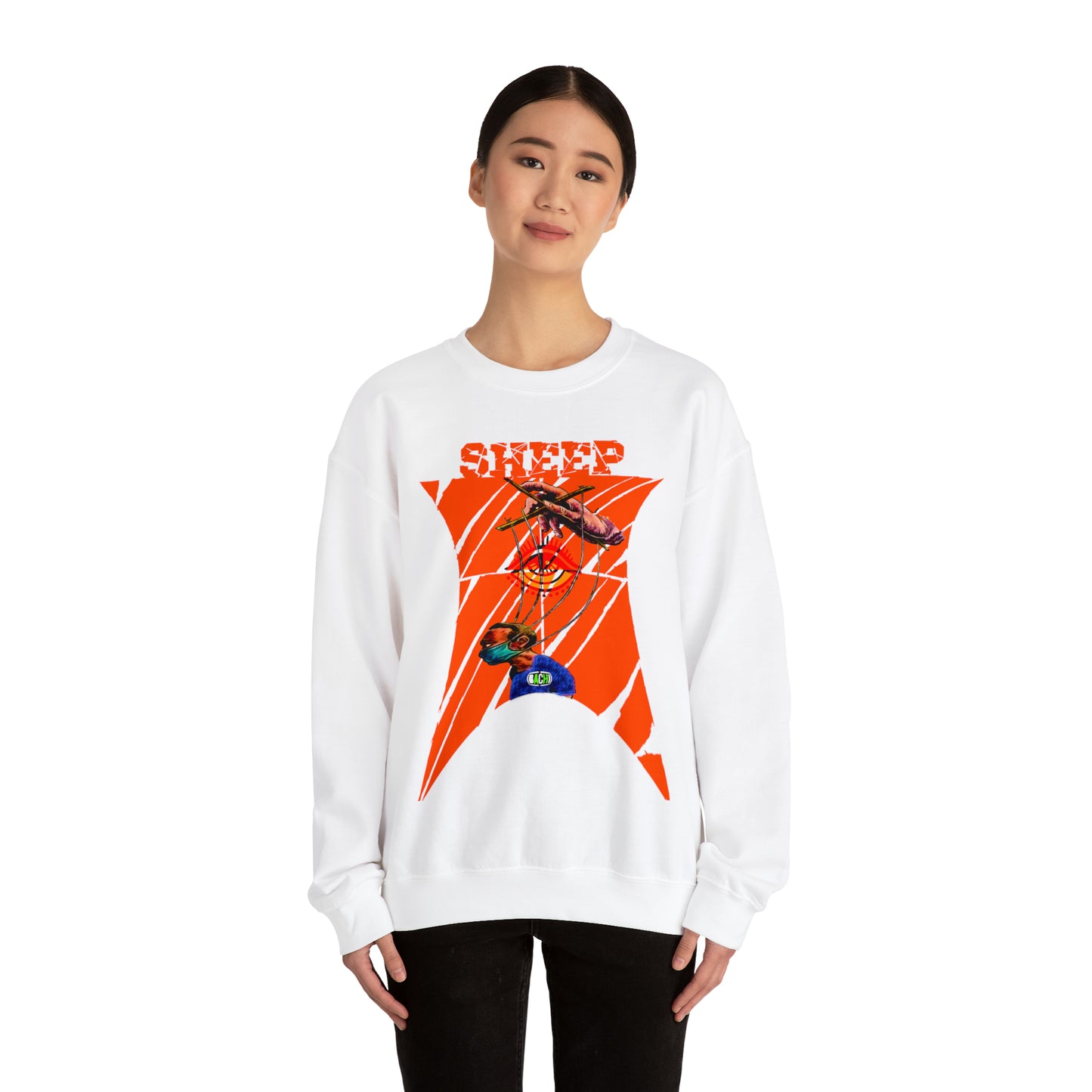 Unisex Sweatshirt Sheep And Puppet