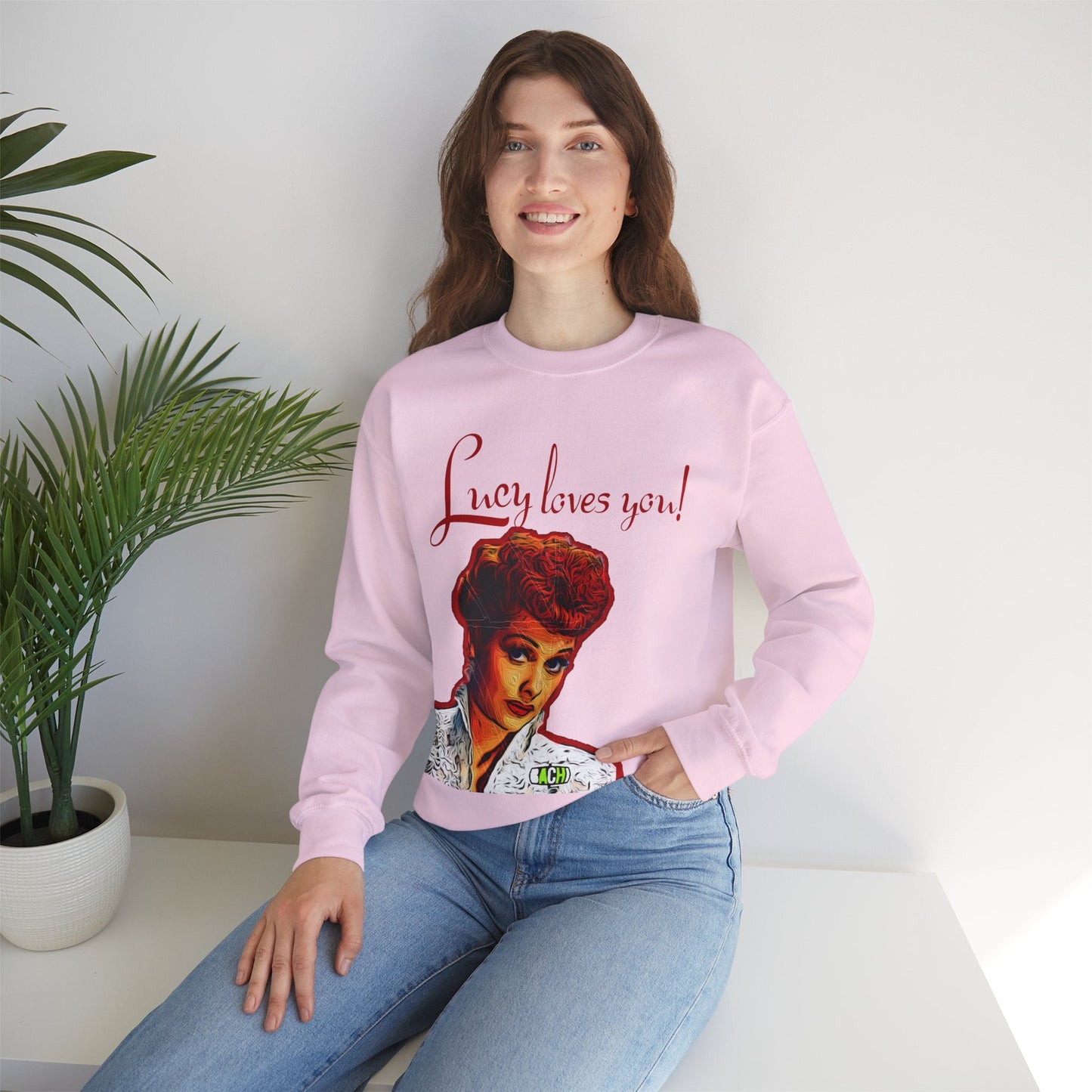 Unisex Sweatshirt Lucy Loves You Printify