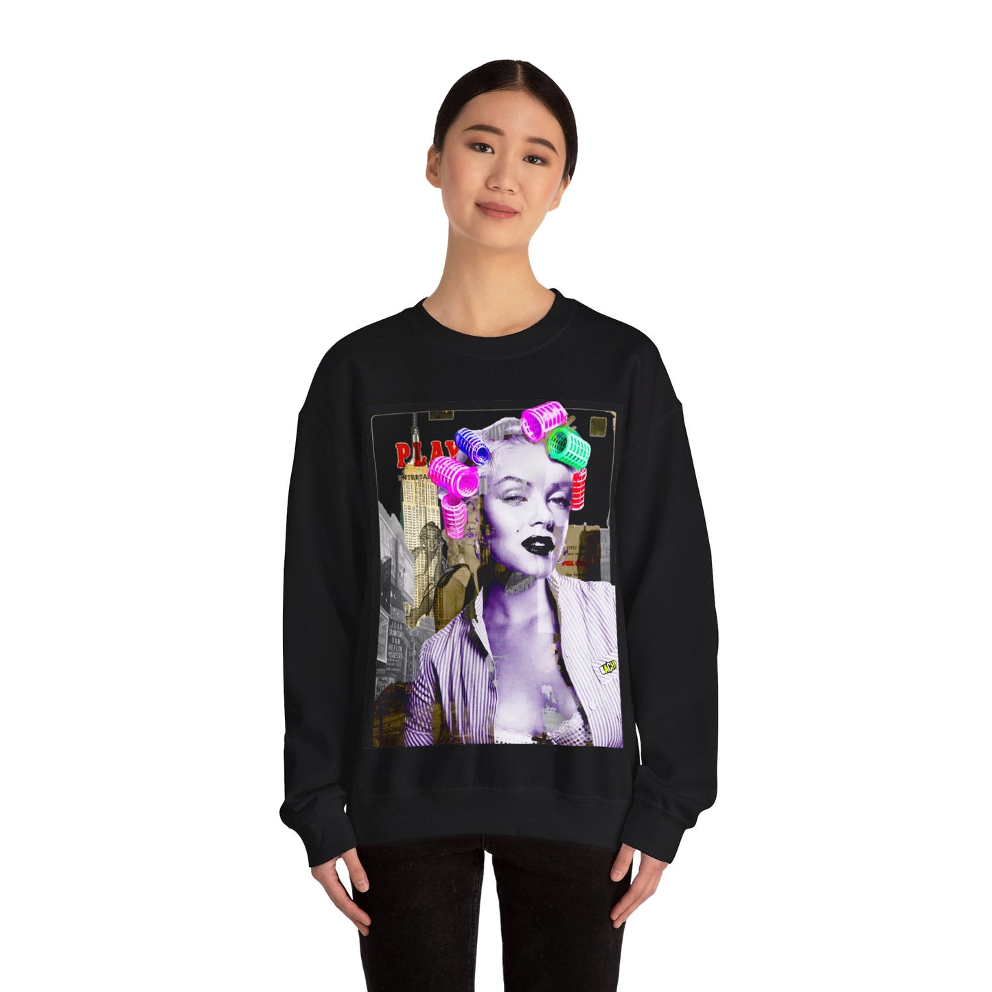 Unisex Sweatshirt Marilyn Monroe Rollers