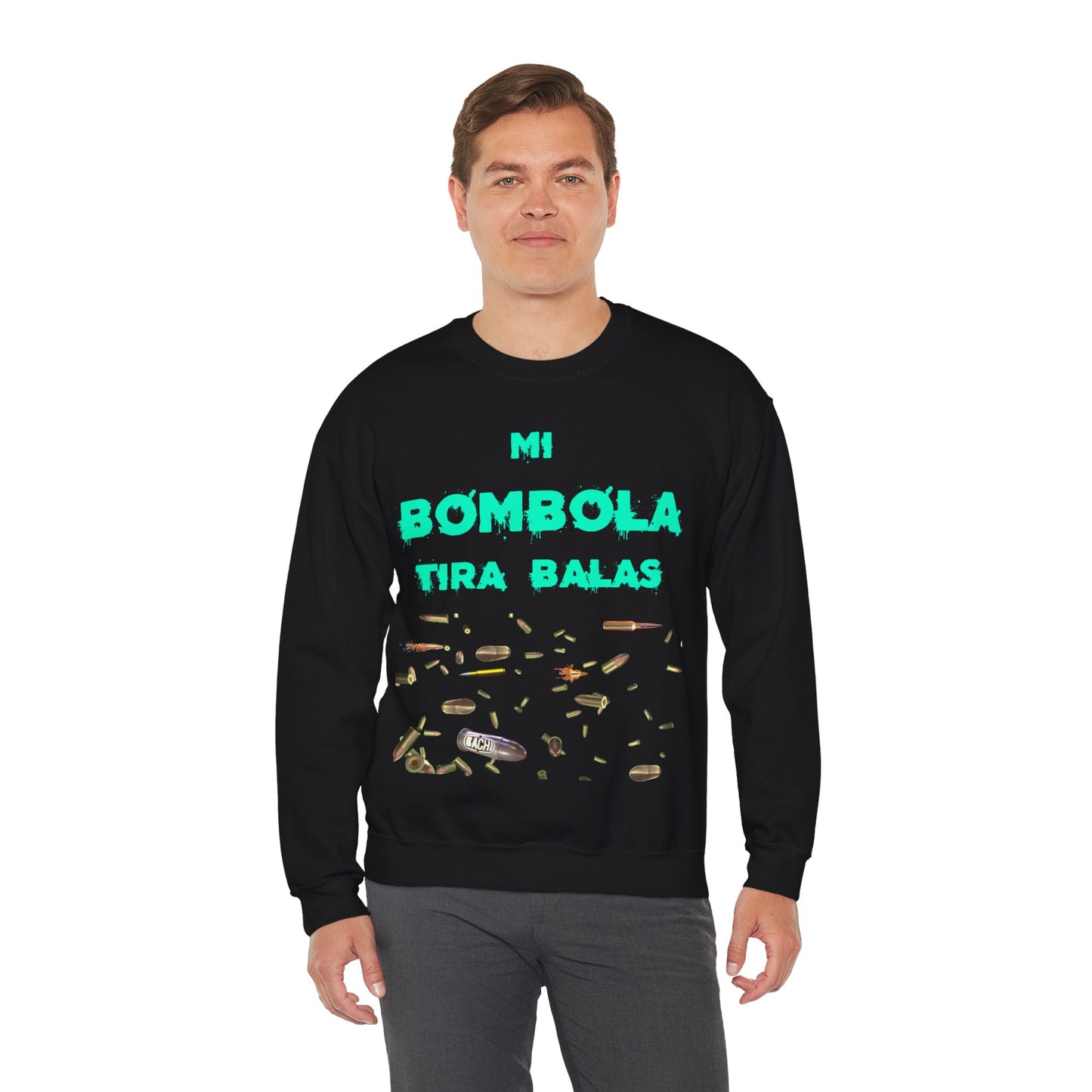 Unisex Sweatshirt Mi Bombola Tira Balas