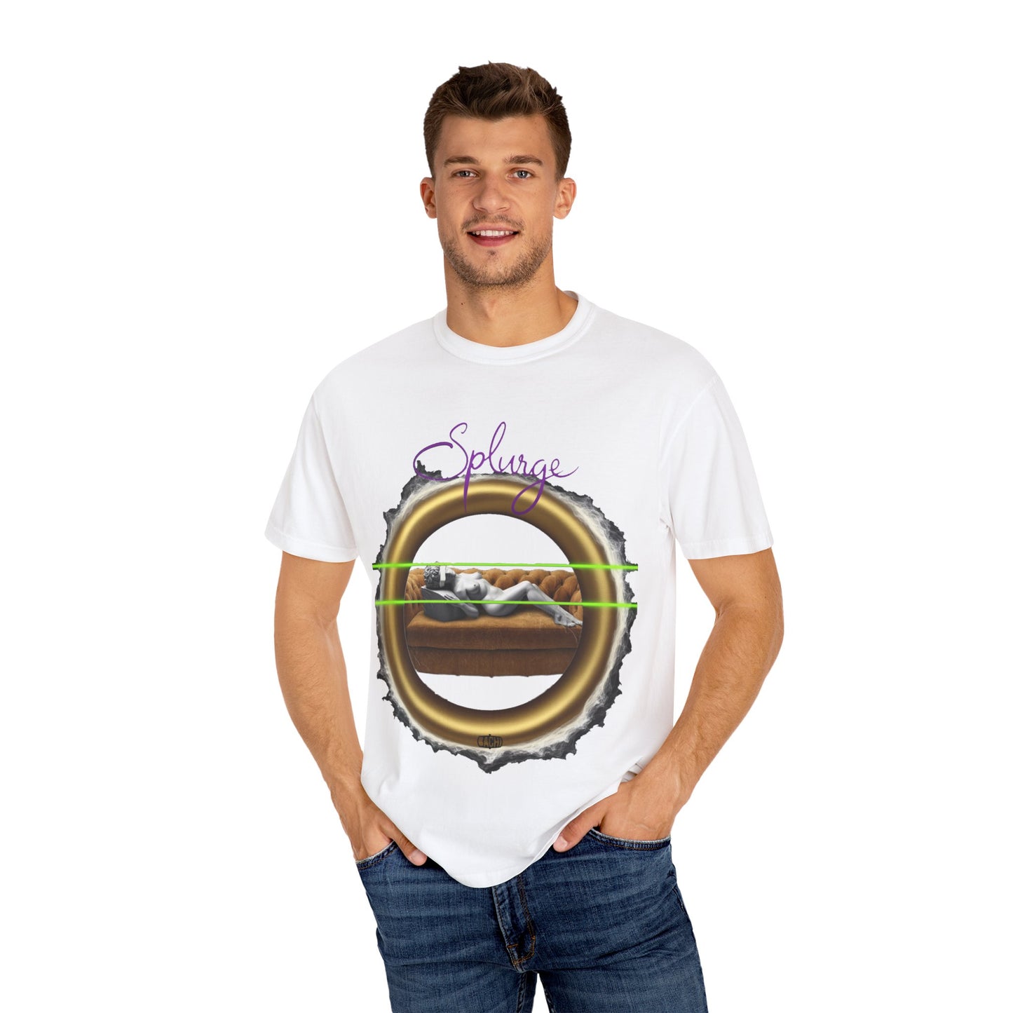 Splurge Artistic Statue Oversized T-shirt