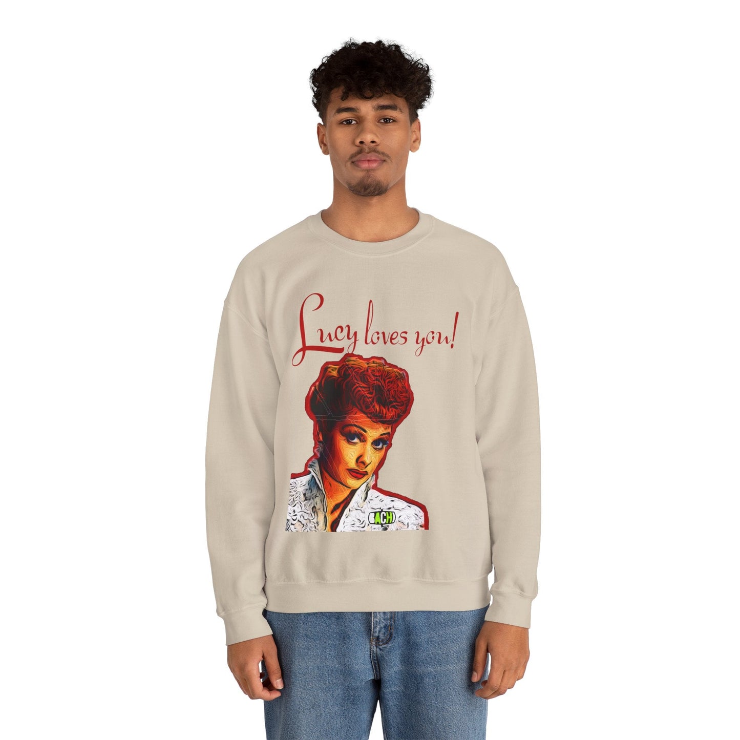 Unisex Sweatshirt Lucy Loves You Printify