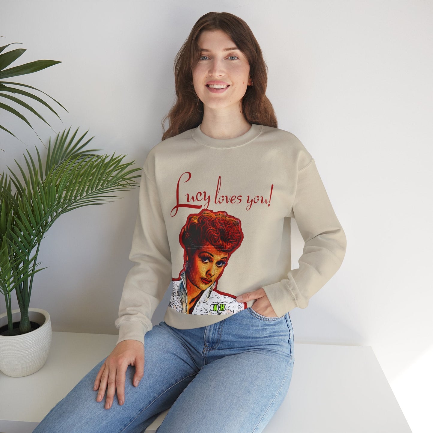 Unisex Sweatshirt Lucy Loves You Printify