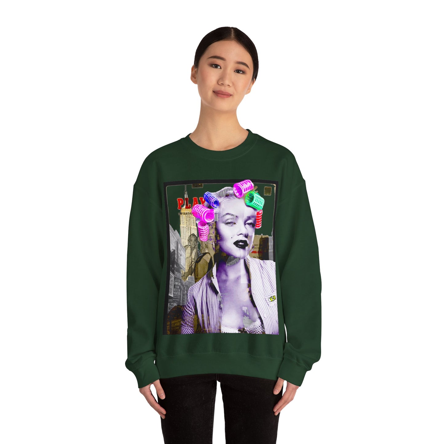 Unisex Sweatshirt Marilyn Monroe Rollers