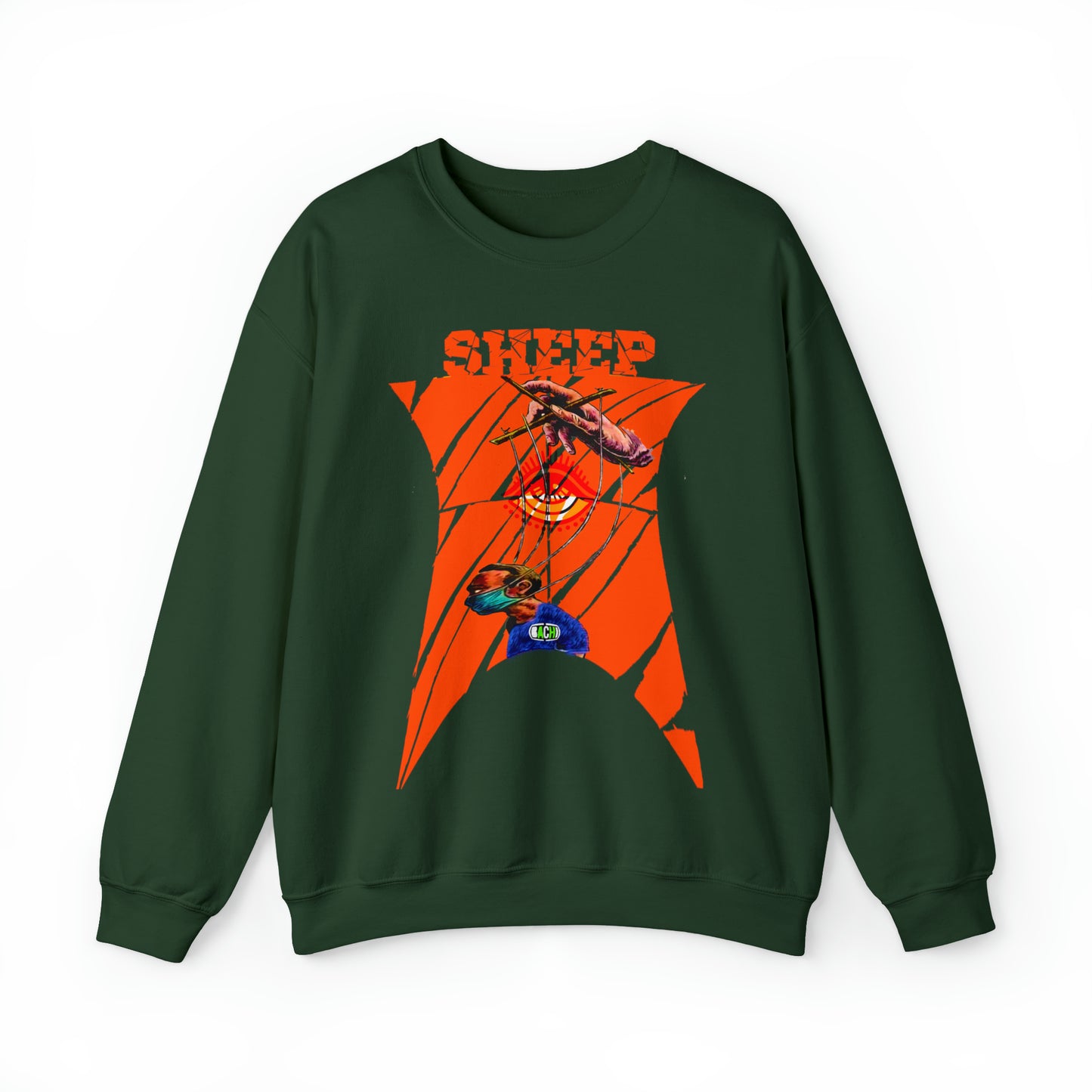Unisex Sweatshirt Sheep And Puppet