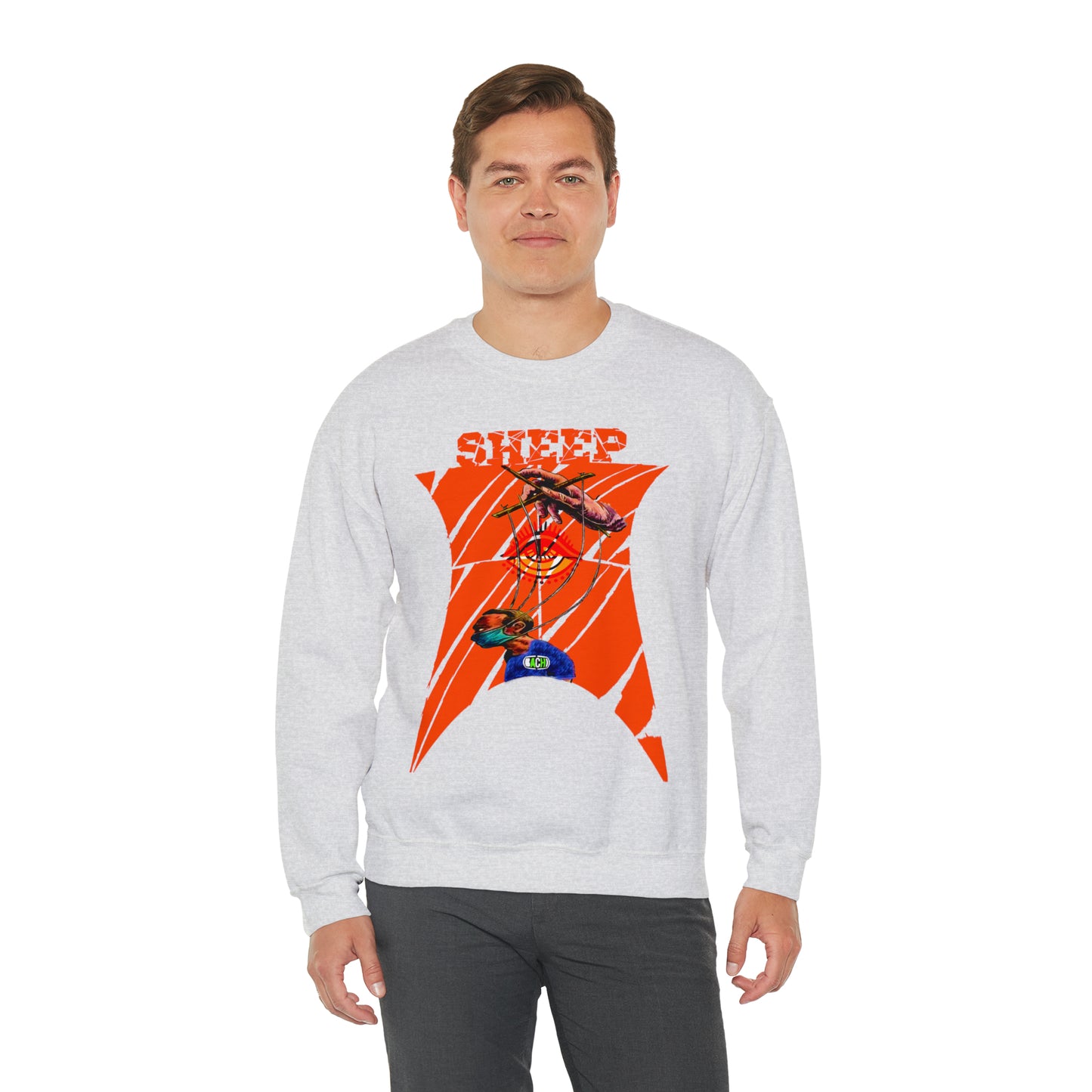 Unisex Sweatshirt Sheep And Puppet