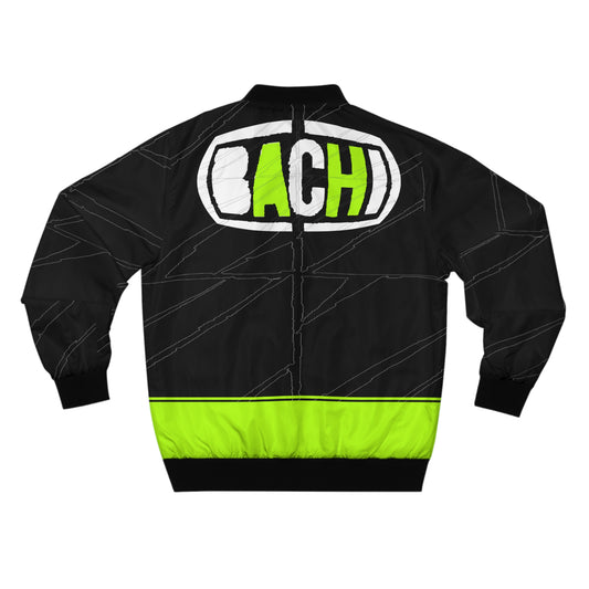 Mens Bomber AOP Jacket Black 2 Tone