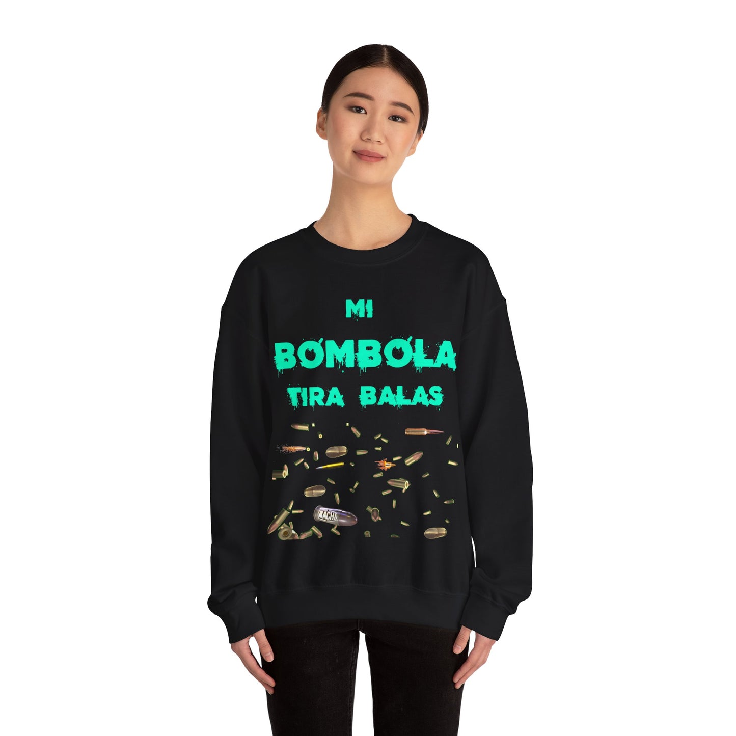 Unisex Sweatshirt Mi Bombola Tira Balas