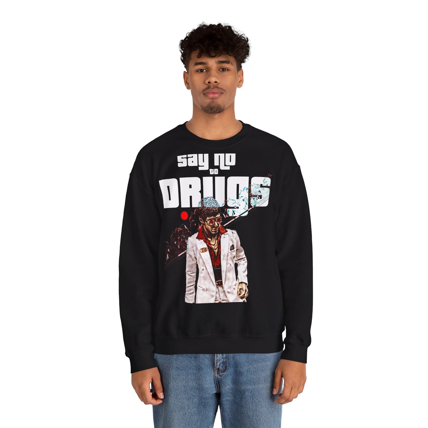 Unisex Sweater Scarface Palm Trees