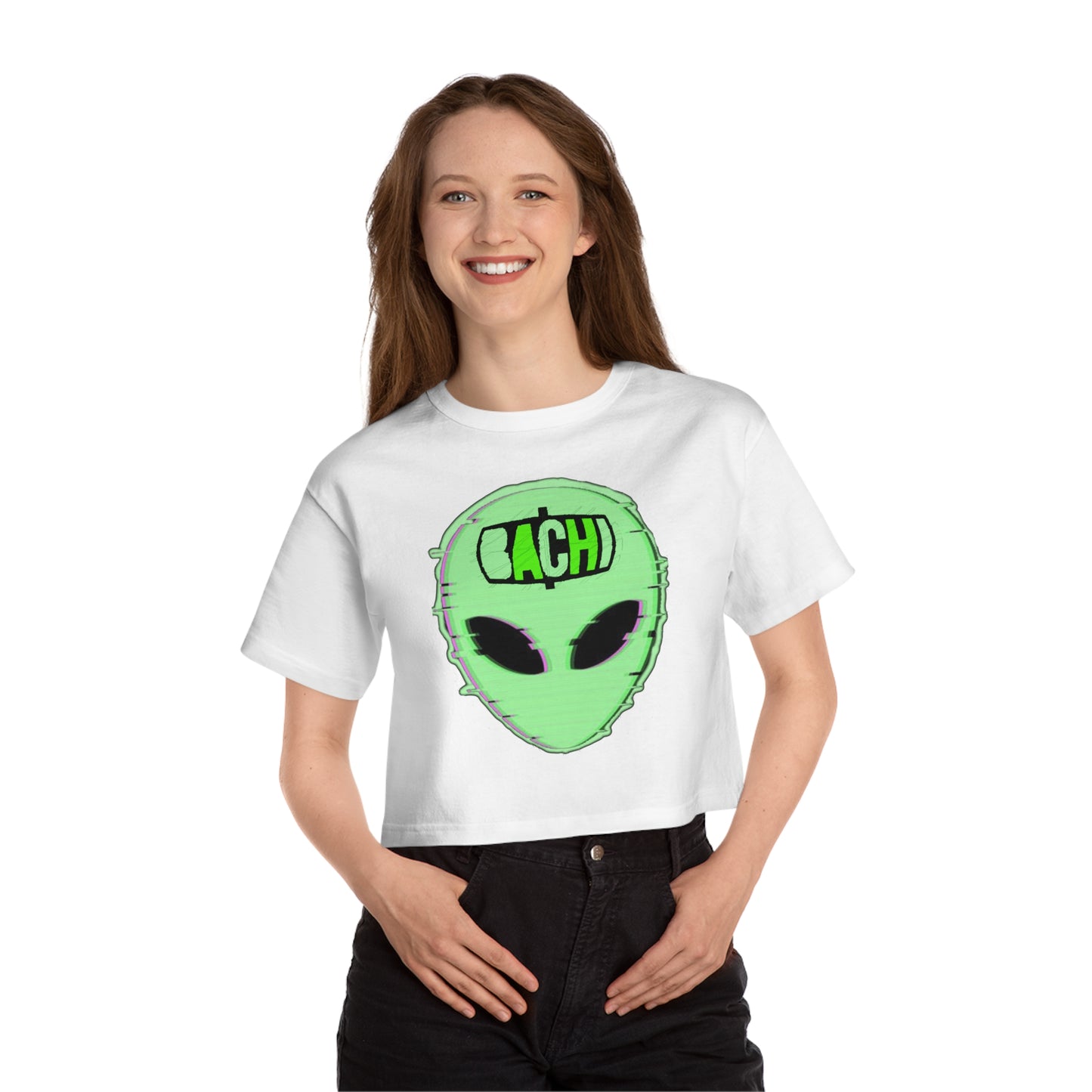 Women's Crop T-Shirt Alien Nation