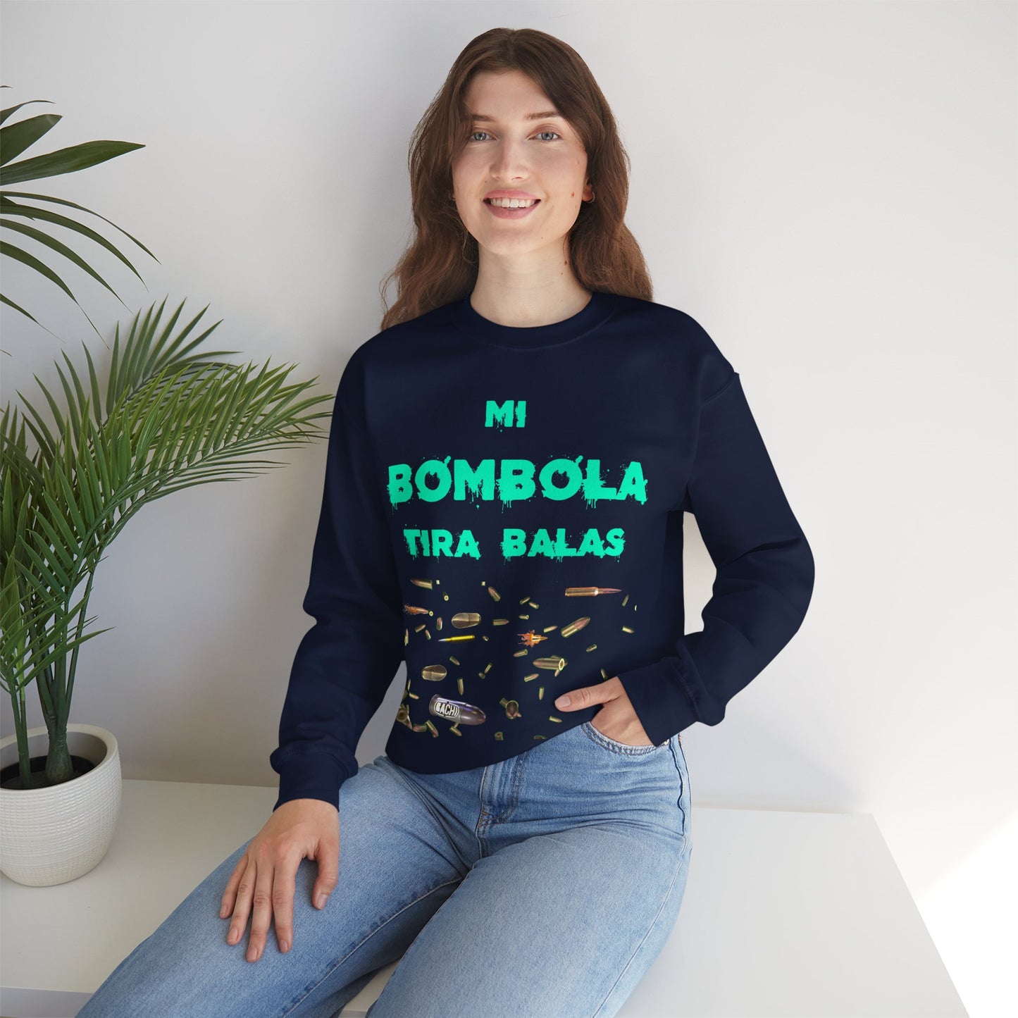 Unisex Sweatshirt Mi Bombola Tira Balas