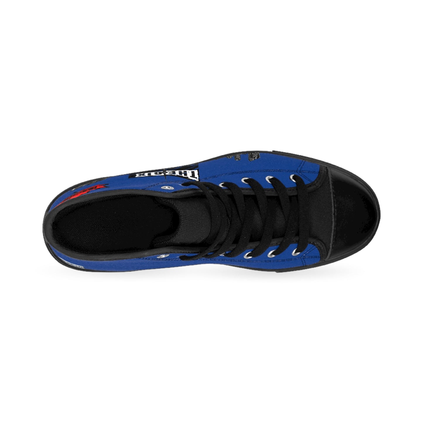 Men's High Top Sneakers Drippers Toronto Skyline Blue Printify