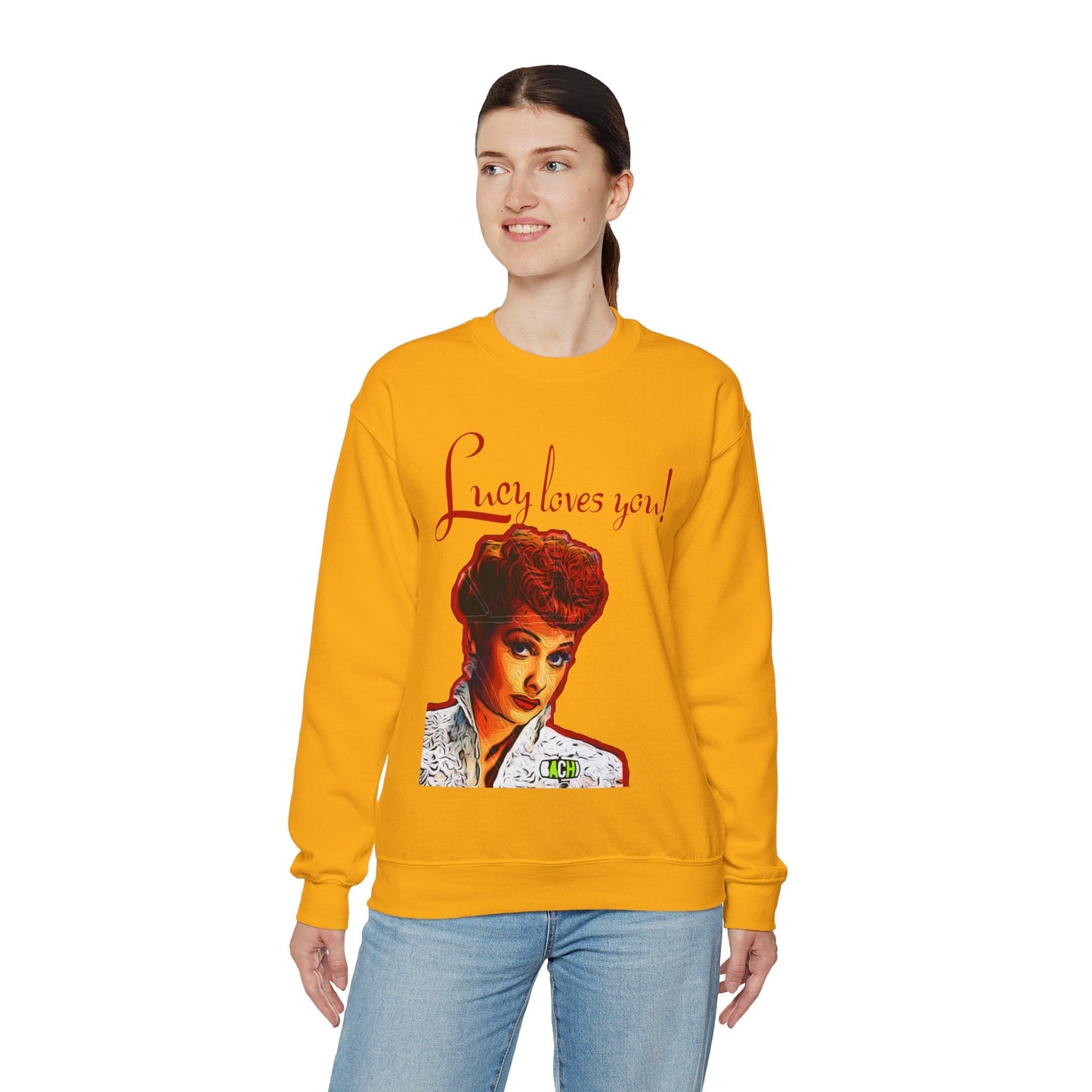 Unisex Sweatshirt Lucy Loves You Printify