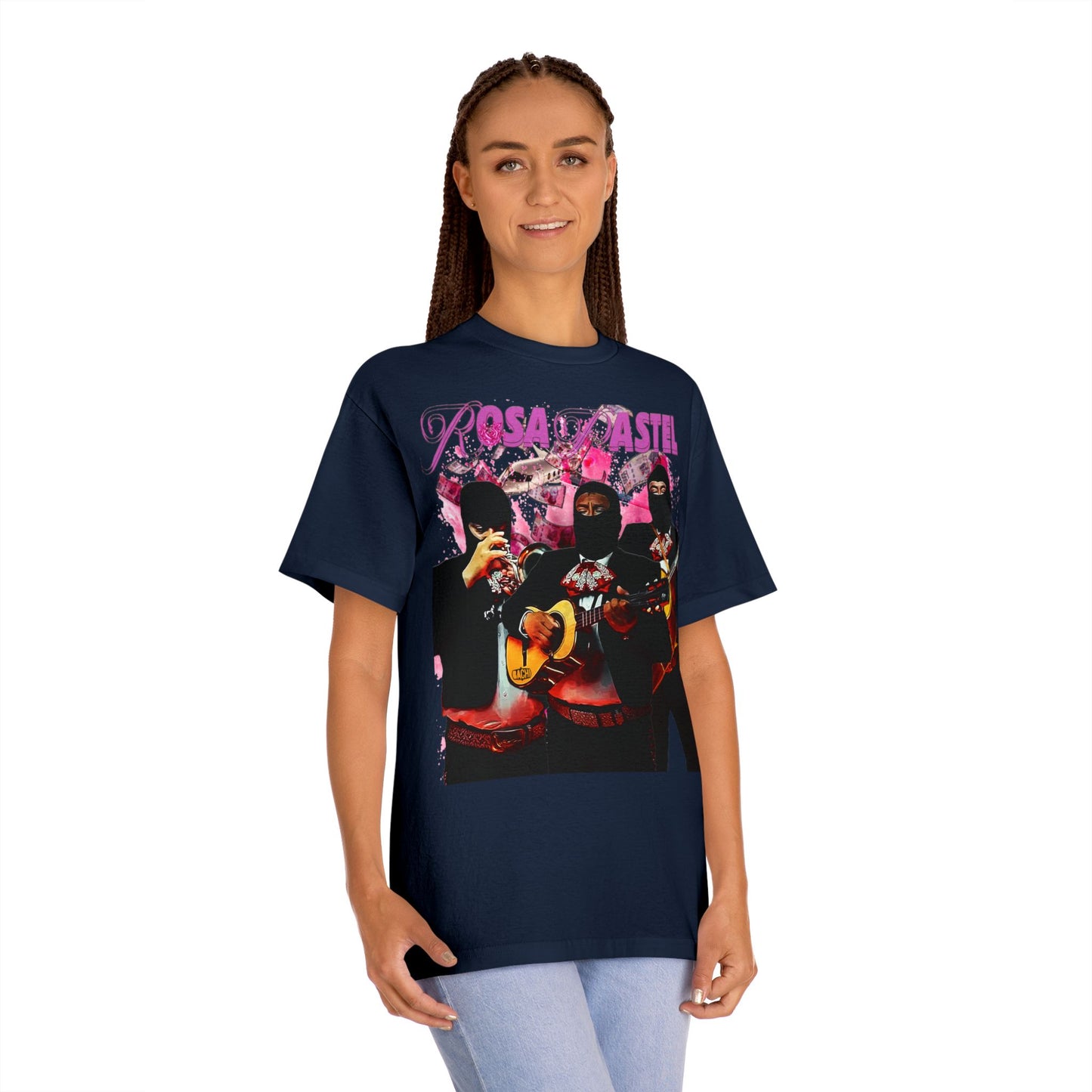 Unisex T-shirt Rosa Pastel Peso Pluma