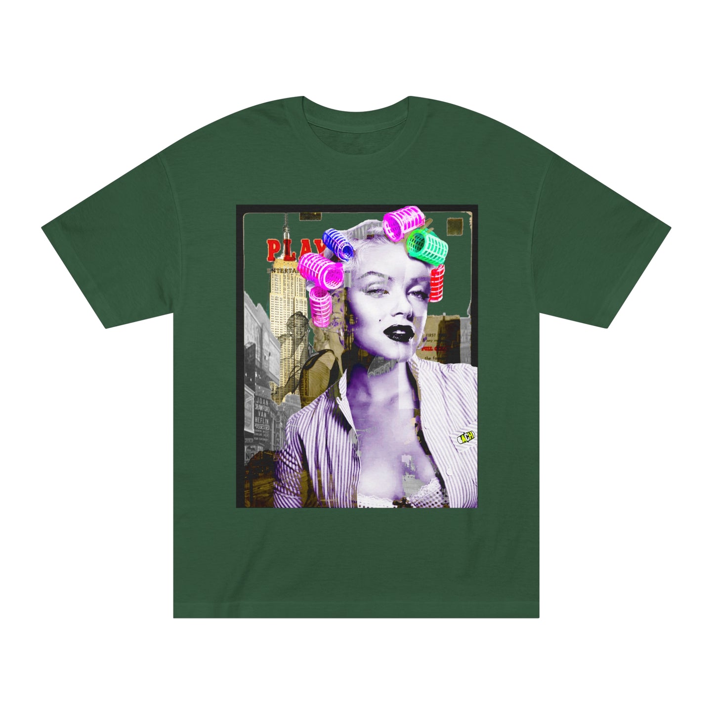 Unisex T-shirt Marilyn Monroe Pink Rollers