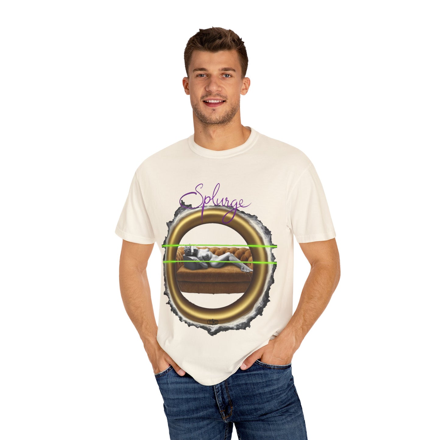 Splurge Artistic Statue Oversized T-shirt