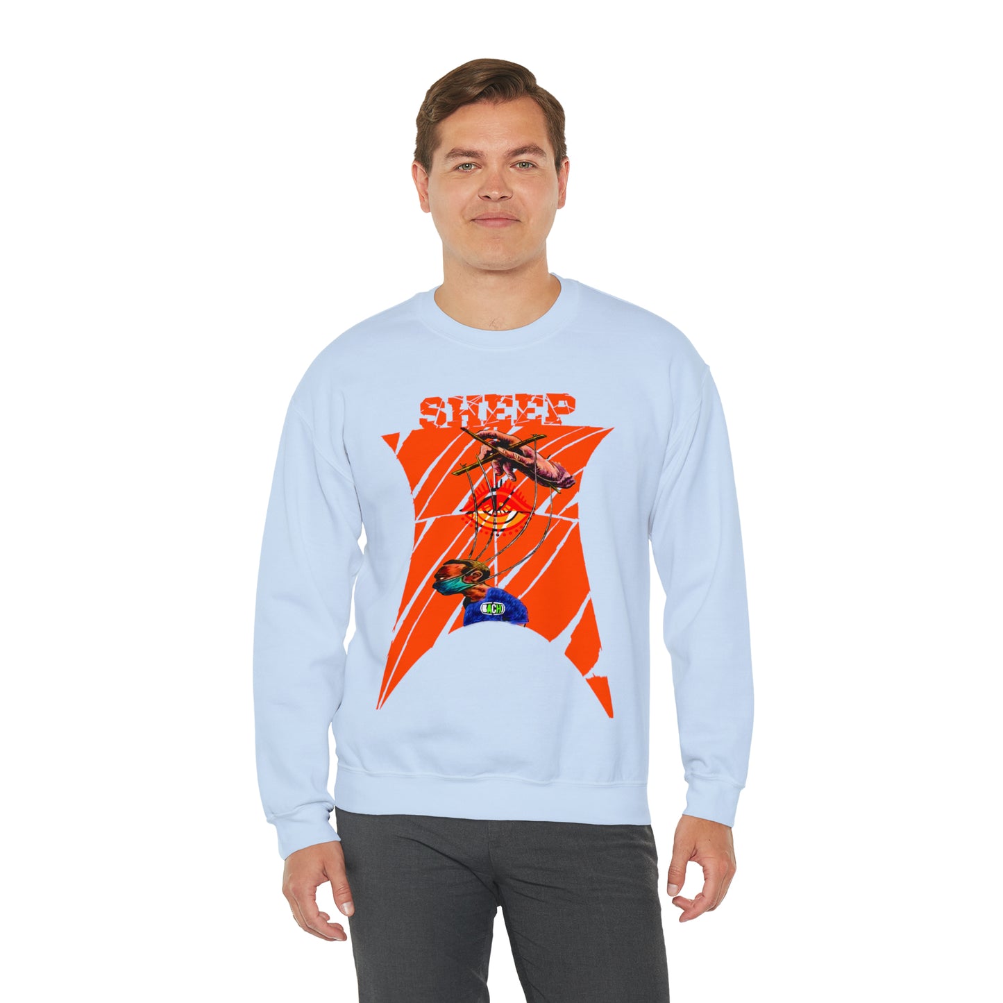Unisex Sweatshirt Sheep And Puppet