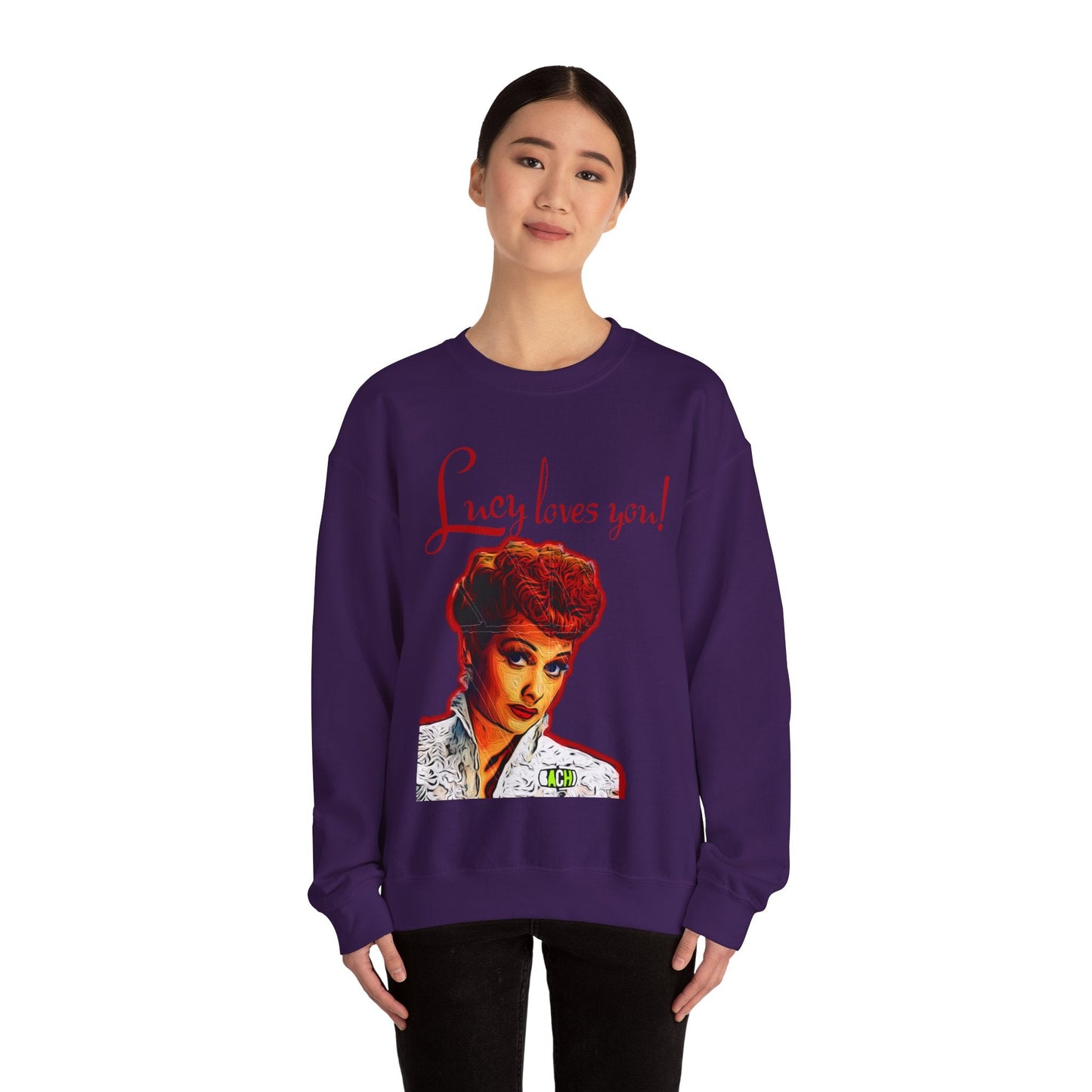 Unisex Sweatshirt Lucy Loves You Printify