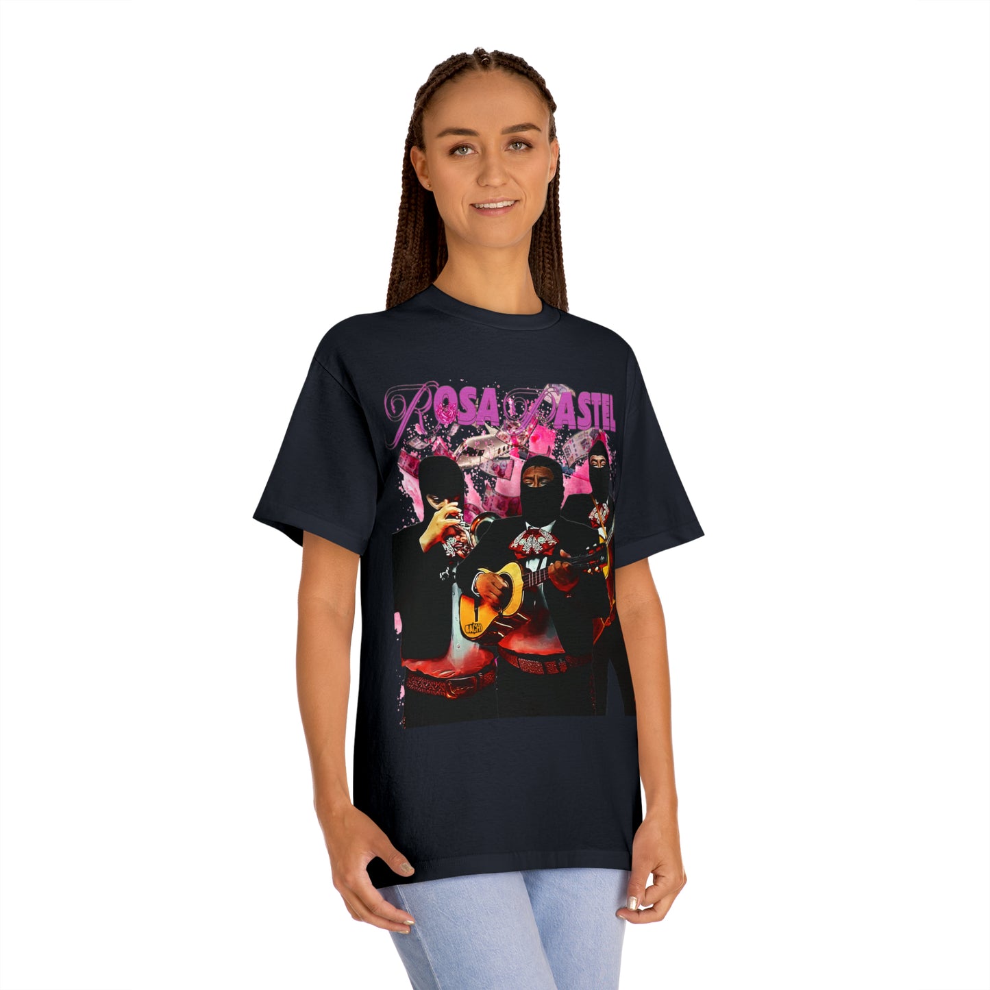 Unisex T-shirt Rosa Pastel Peso Pluma