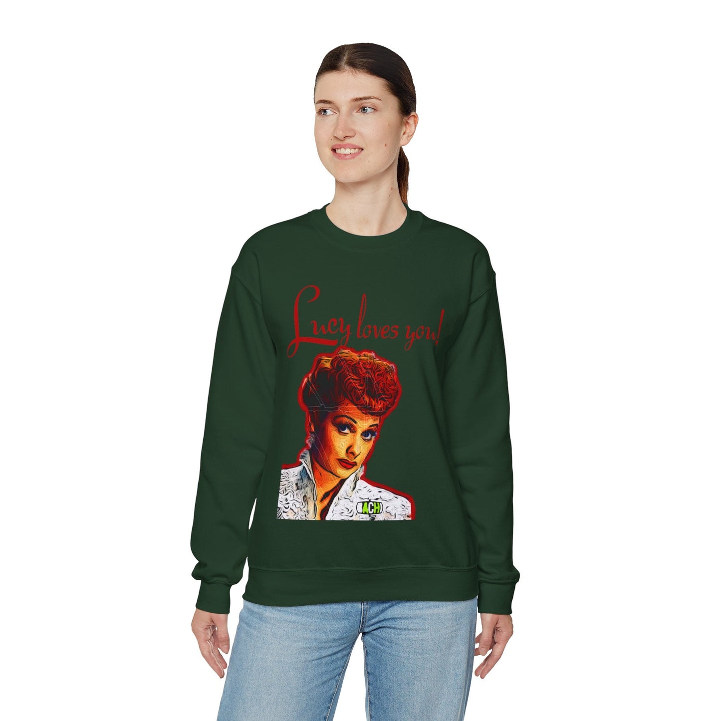 Unisex Sweatshirt Lucy Loves You Printify