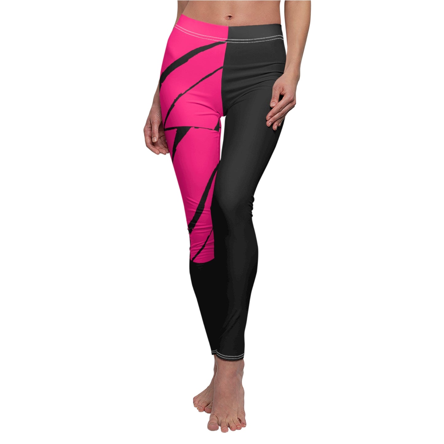 Women's Casual Leggings Bachi Pink Square Printify