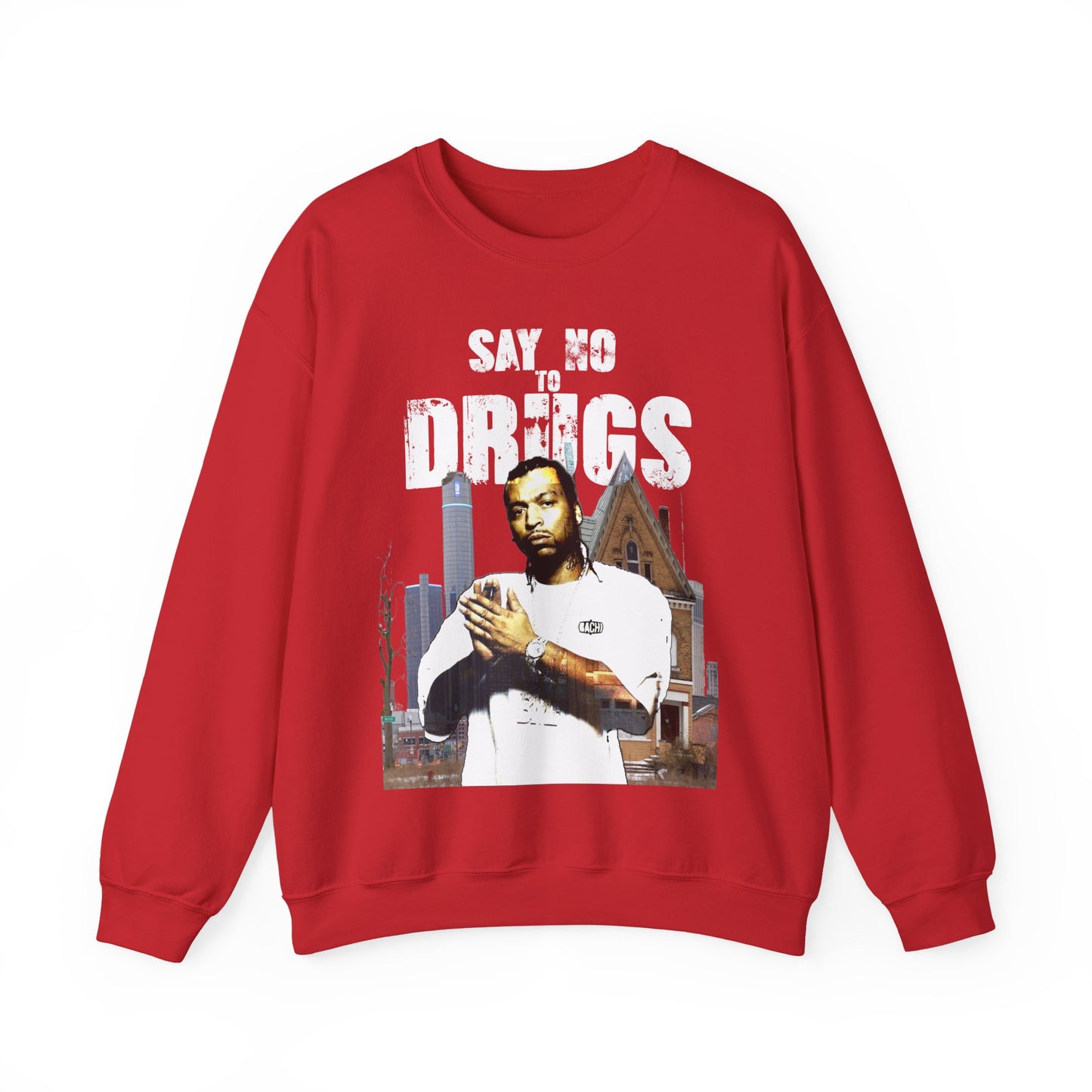 Unisex Crewneck Sweatshirt Big Meech BMF Say No To Drugs