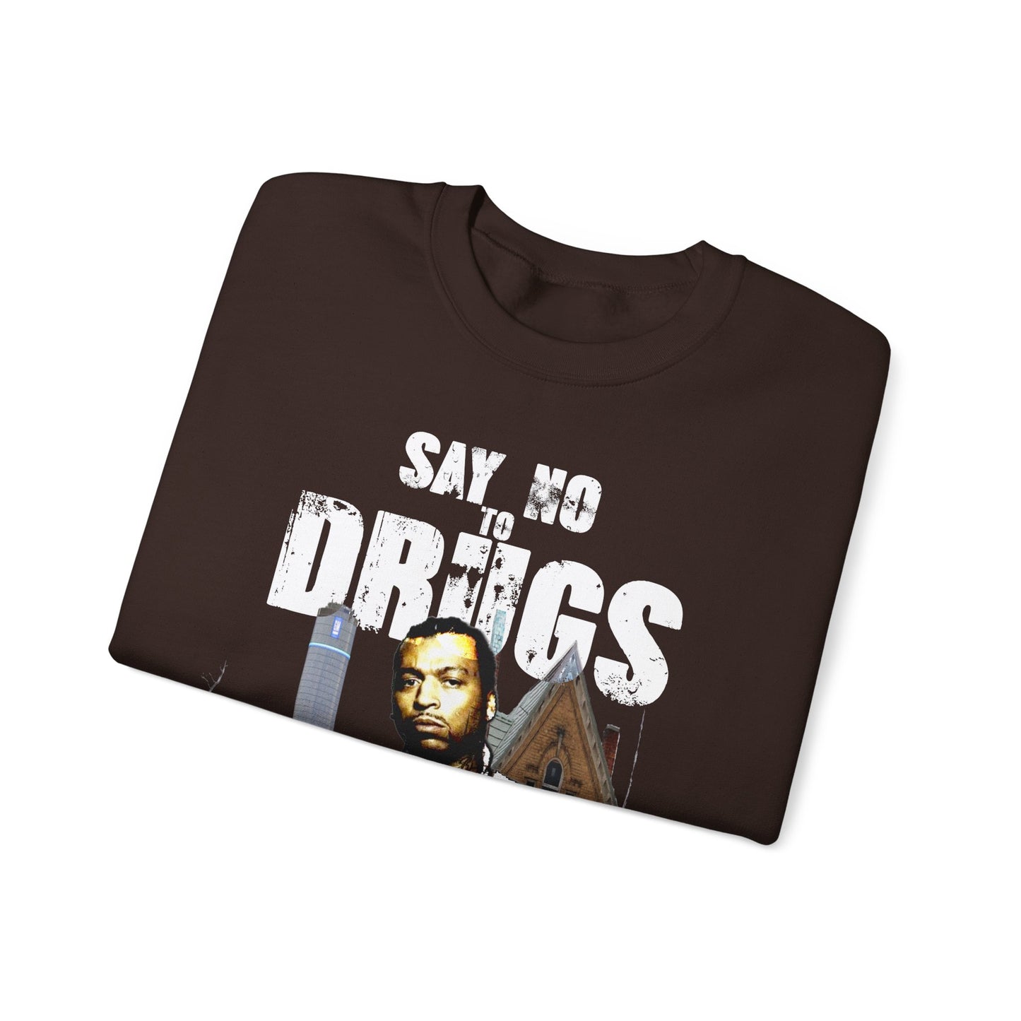 Unisex Crewneck Sweatshirt Big Meech BMF Say No To Drugs