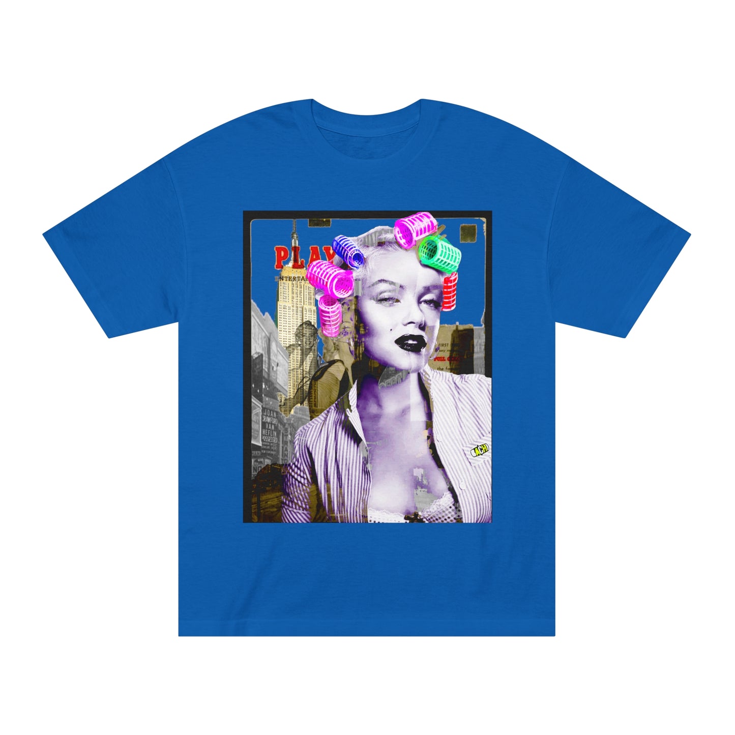 Unisex T-shirt Marilyn Monroe Pink Rollers
